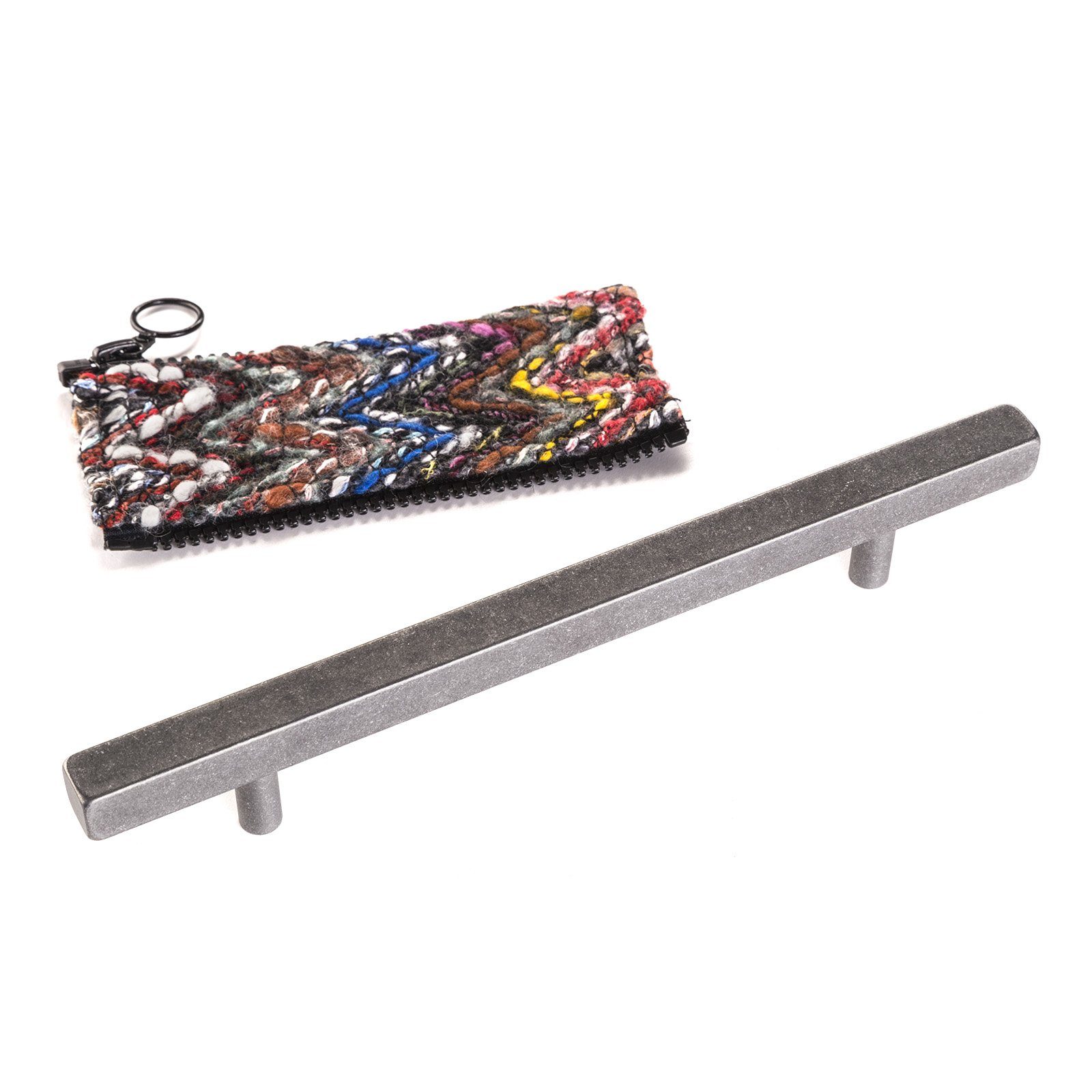 SO-TECH® Möbelgriff Relinggriff ELLIE BA 160 mm Stoffmantel Ethno, Schrankgriff Schubladengriff inkl. Schrauben