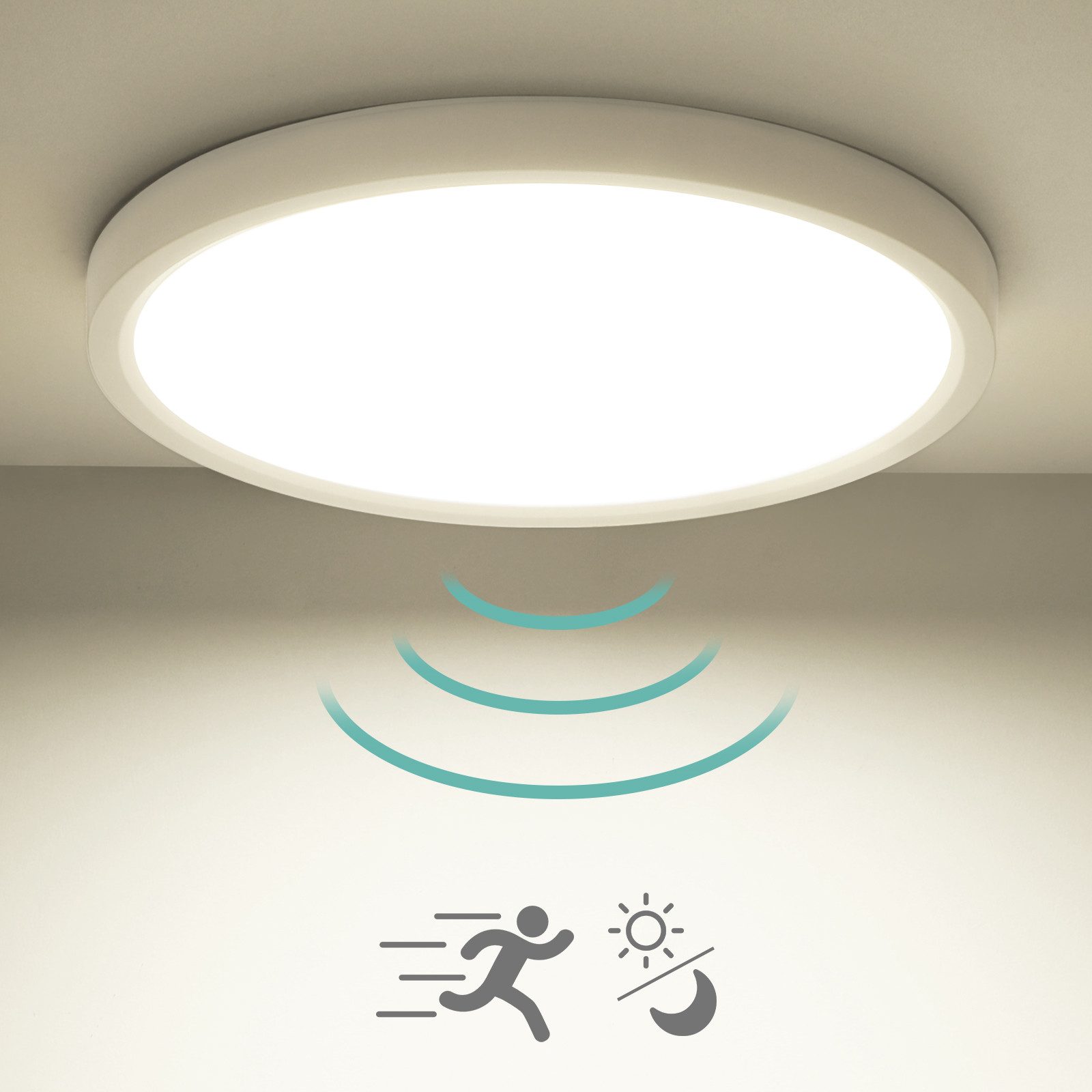 Oraymin LED Deckenleuchte mit Bewegungsmelder Weiß günstig online kaufen