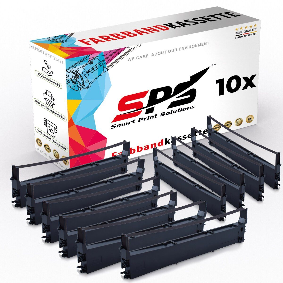SPS Kompatibel für Epson LQ300 C13S015633 Nachfülltinte (für Epson, 10er Pack, x)