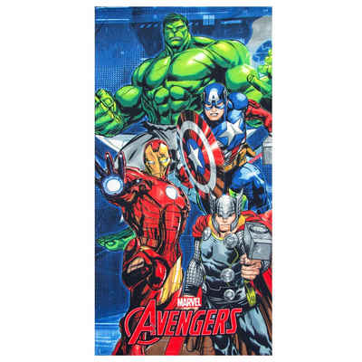 MARVEL Strandtuch Marvel Avengers Mikrofaser Badetuch 70x140 Hulk Thor