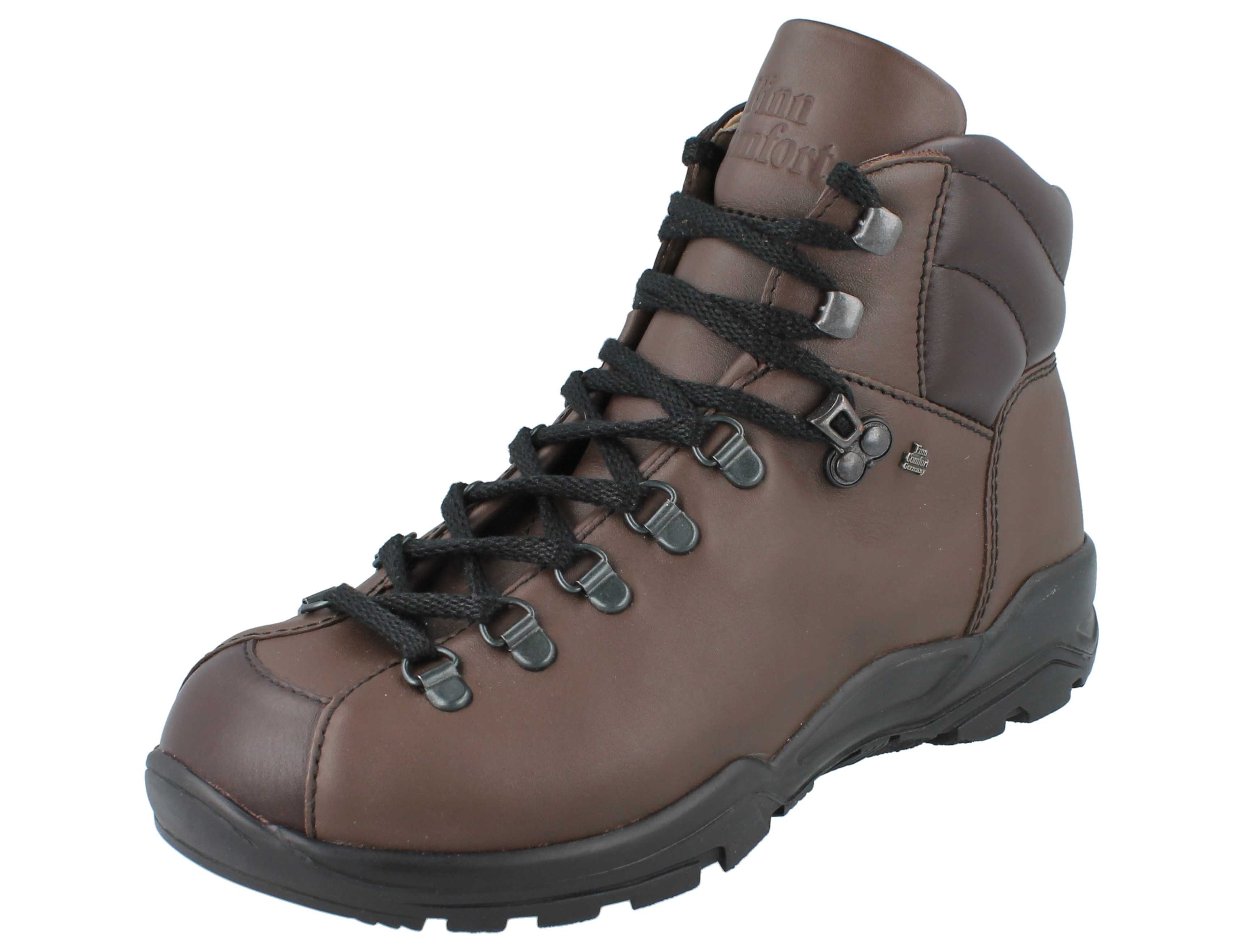 Finn Comfort FINN COMFORT Garmisch Damen Herren Wanderschuhe Wanderstiefel braun Wanderschuh Wechselfußbett