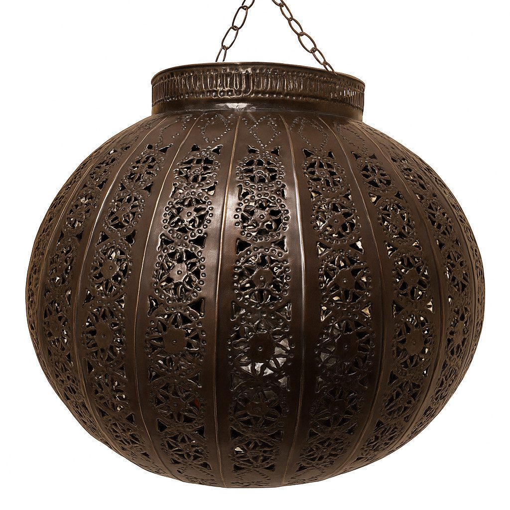 Marrakesch Orient & Mediterran Interior Pendelleuchte Orient Deckenleuchte Candan Bronze Ø 47 cm, Handarbeit & Vintage, Handarbeit