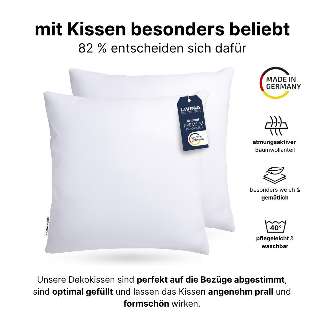 LIVINA HOME Kissenbezug Premium Kissenbezüge, Dekokissen Couchkissen Sofaki günstig online kaufen