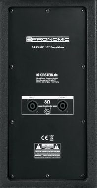 Pronomic Paar C-215 MP 15"- Passivboxen im Multifunktionsgehäuse Lautsprecher (350 W, passive 2-Wege Box mit 3 Tragegriffe & strapazierfähigem Gehäuse)