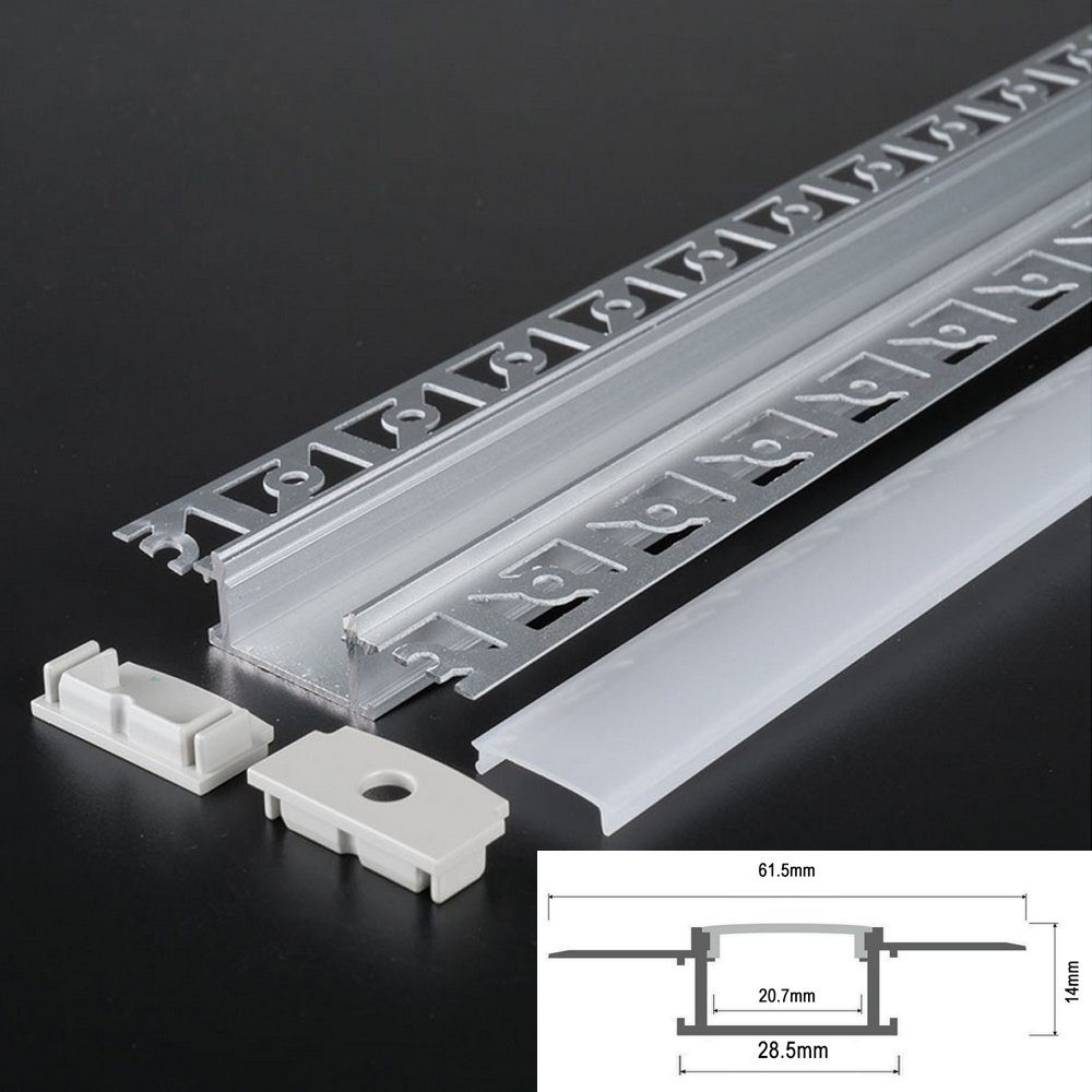 ENERGMiX LED-Stripe-Profil 2 Meter Alu Profile günstig online kaufen