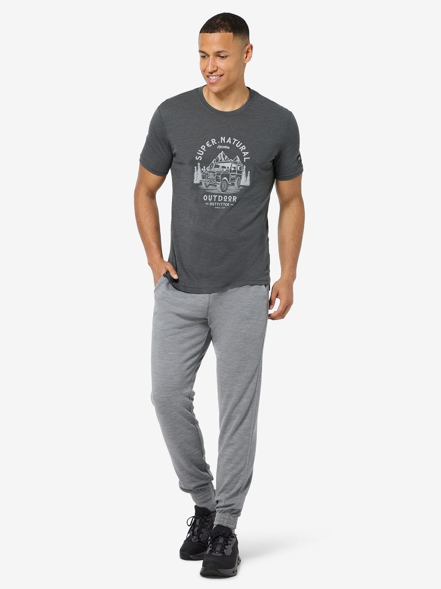 SUPER.NATURAL Jogginghose für Herren, nachhaltig, Merino SOLUTION BIO PANTS bequem