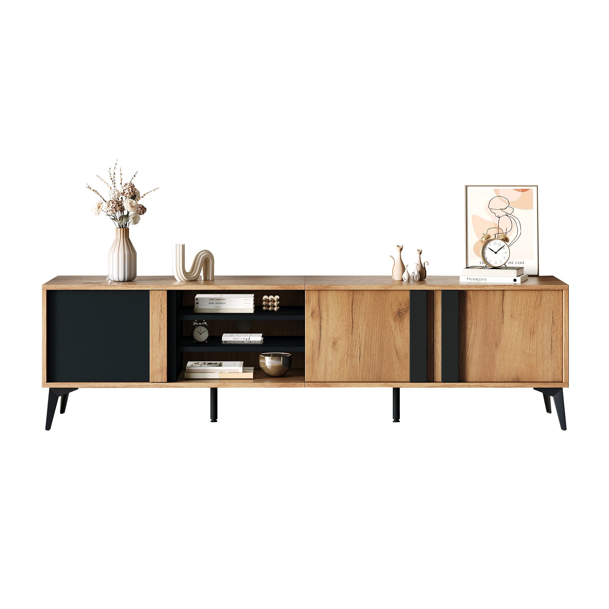 BlingBin TV-Schrank TV-Möbel, TV-Panel, TV-Lowboard, Fernsehtisch günstig online kaufen