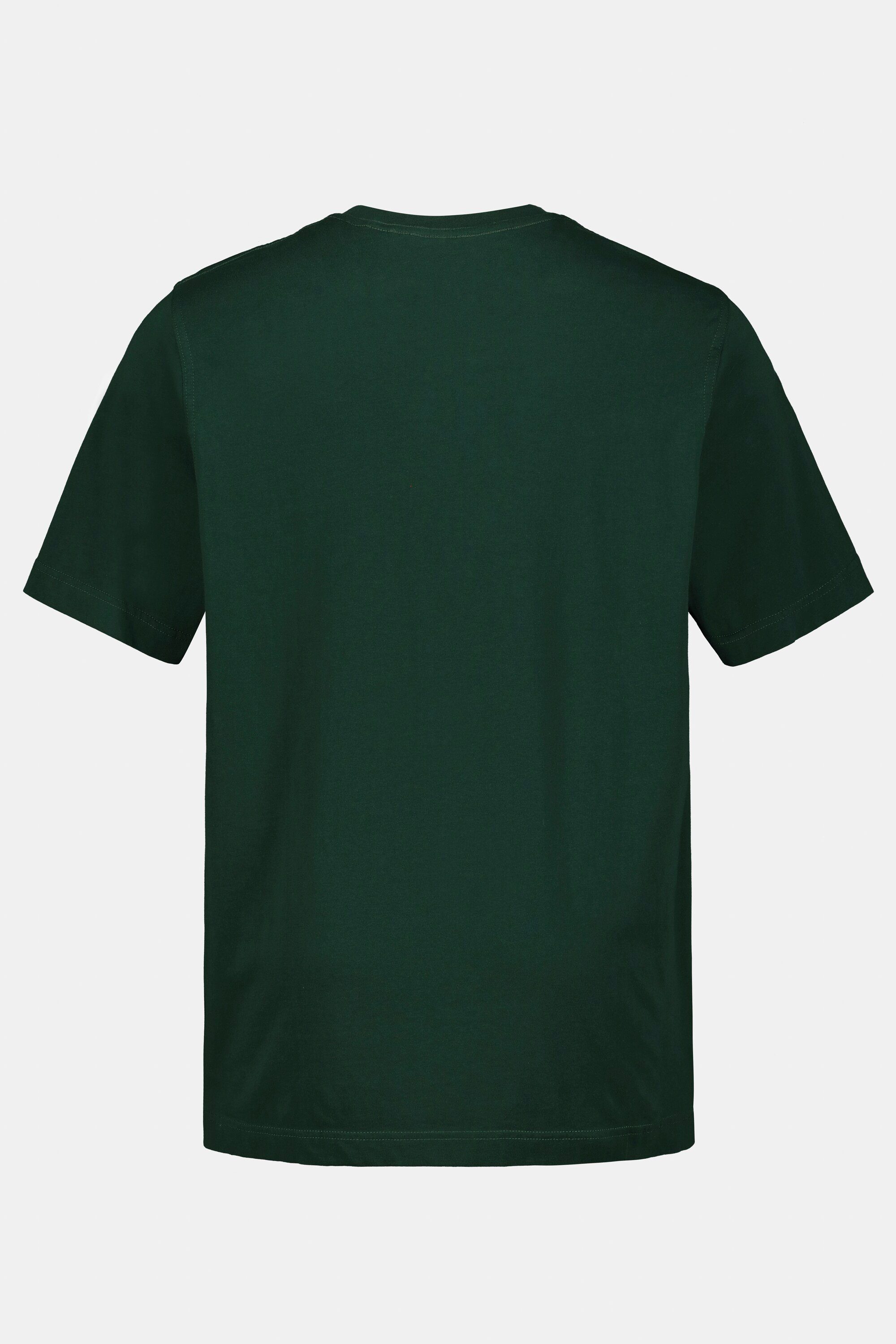 T-Shirt dunkelgrün Rundhals JP1880 8XL T-Shirt gekämmte Basic bis Baumwolle