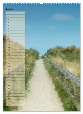 CALVENDO Wandkalender Zwischen Dünen und Watt / Geburtstagskalender (Premium, hochwertiger DIN A2 Wandkalender 2023, Kunstdruck in Hochglanz)