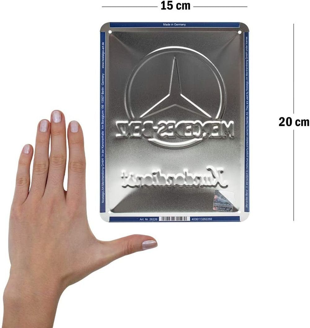 Nostalgic-Art Metallschild Blechschild 15x20 cm - Mercedes-Benz - Mercedes günstig online kaufen