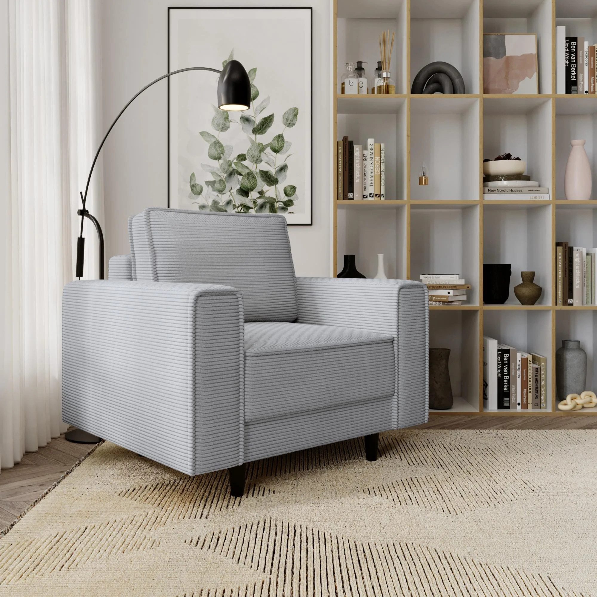 Beautysofa Relaxsessel Monte (Hellgrau Sessel aus günstig online kaufen