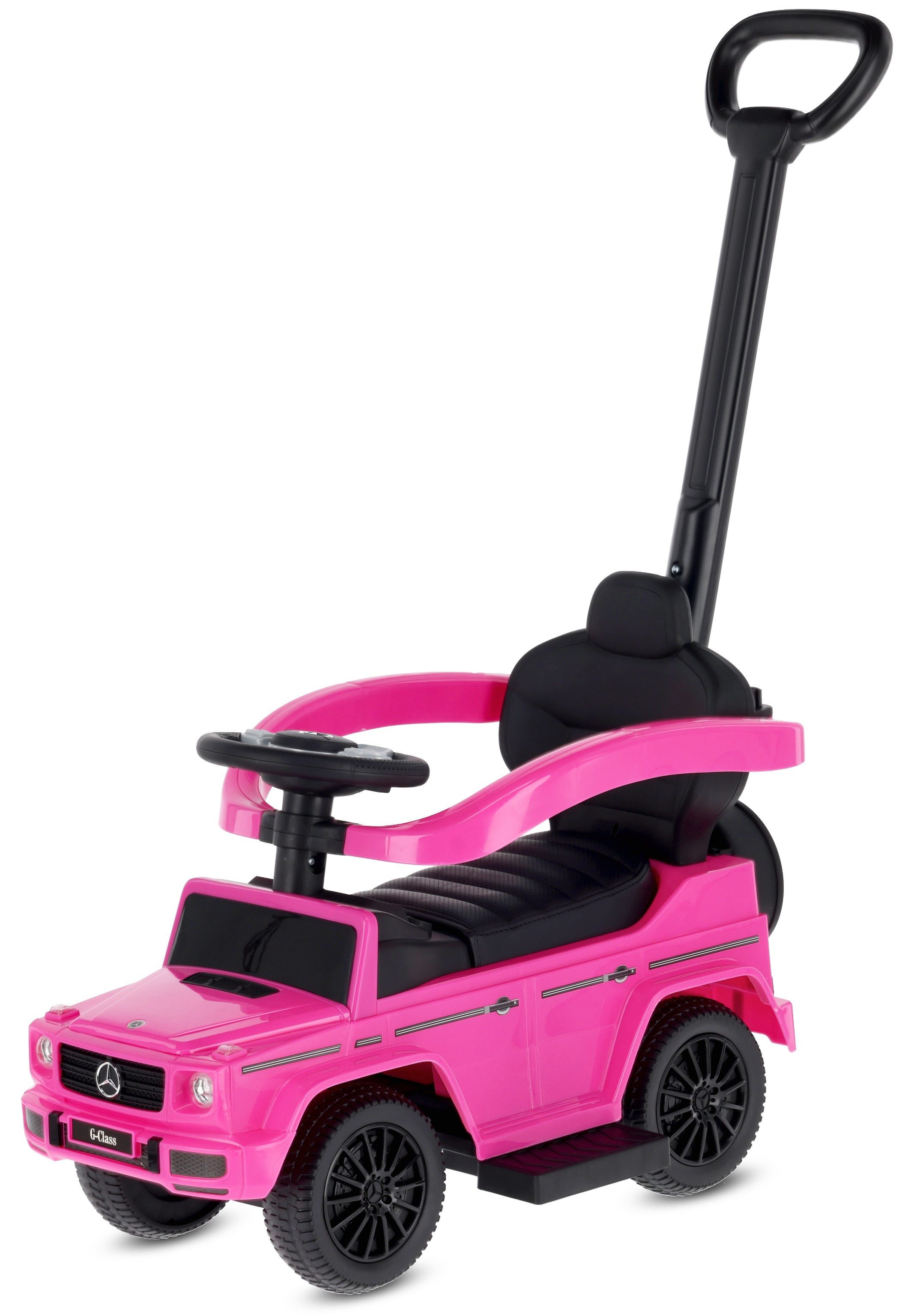 Sun Baby Rutscherauto Mercedes-Benz G-Klasse Rutschauto Schieber Gummireifen rosa 25 kg