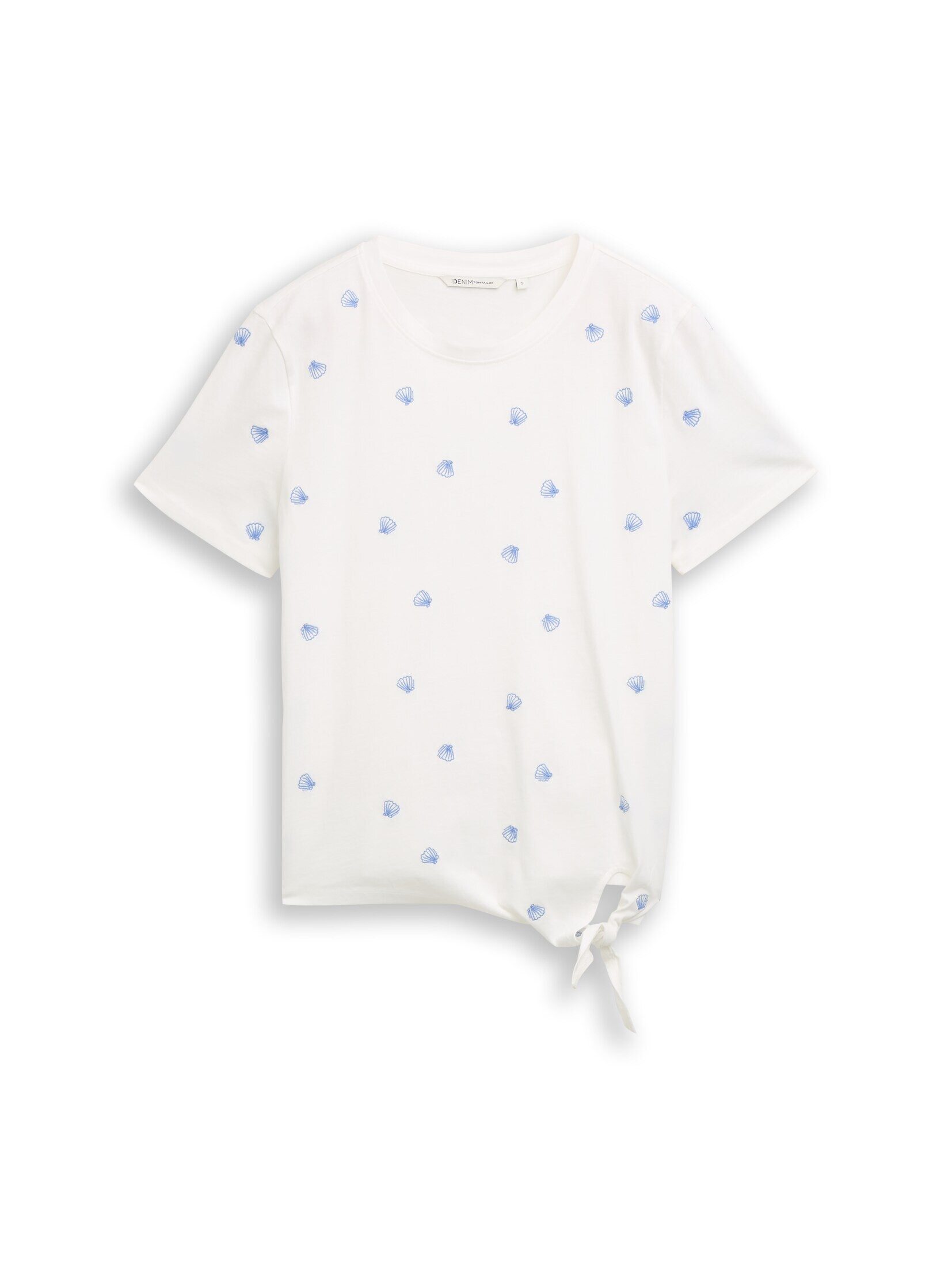 TOM TAILOR Denim T-Shirt T-Shirt (im Einserpack) T-Shirt mit Stickereien