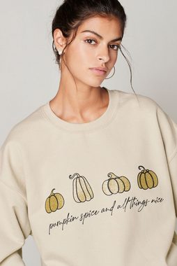 Next Sweatshirt Kürbisgewürz Kürbis Halloween Sweatshirt (1-tlg)