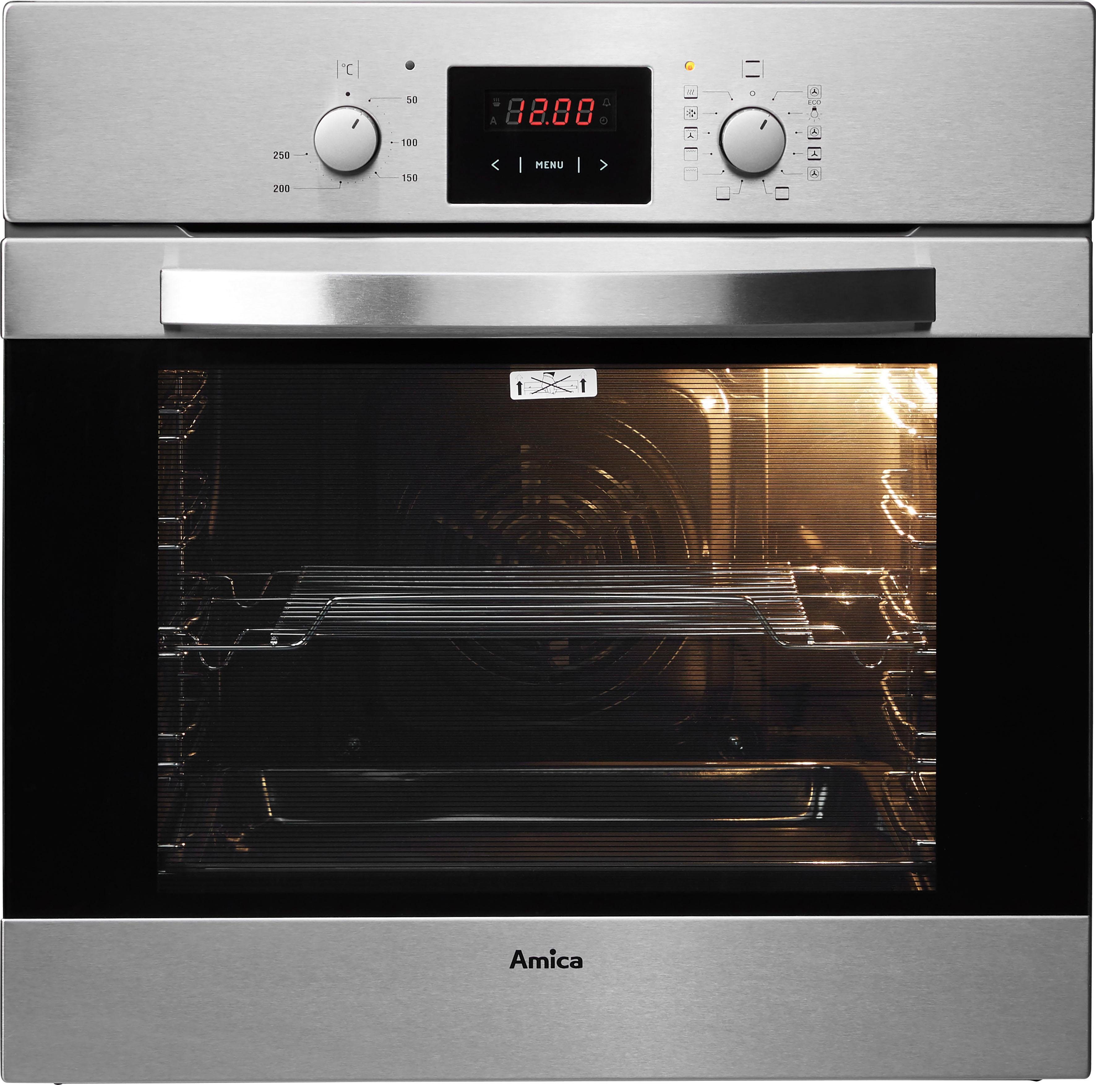 Amica Backofen EB 13564 E, Steam Clean, Komfortables Backen mit einfacher Pflege und sicherer Bedienung