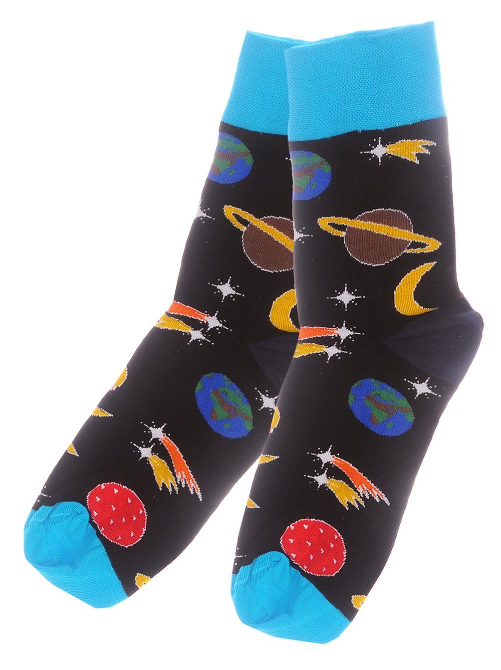 Socken Freizeitsocken 1 Paar Socken bunte witzige Strümpfe gemustert
