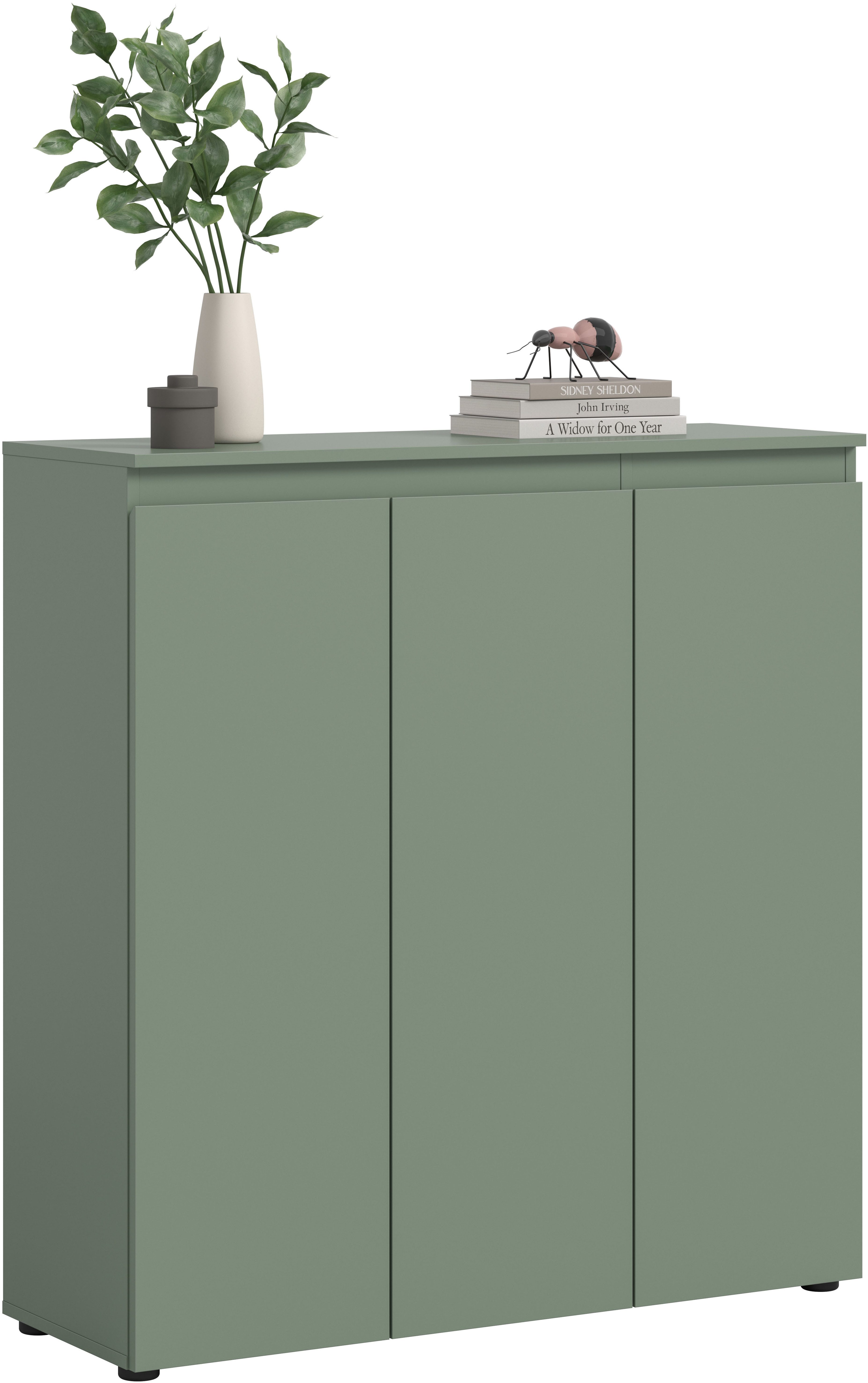 Home affaire Mehrzweckschrank CIPELA, 105x111 cm, viel Stauraum, variable Einlegeböden, universal (1-St., in vielen verschiedenen Trendfarben verfügbar) Schuhschrank, Kleiderschrank, Universalschrank, Aktenschrank, Schrank