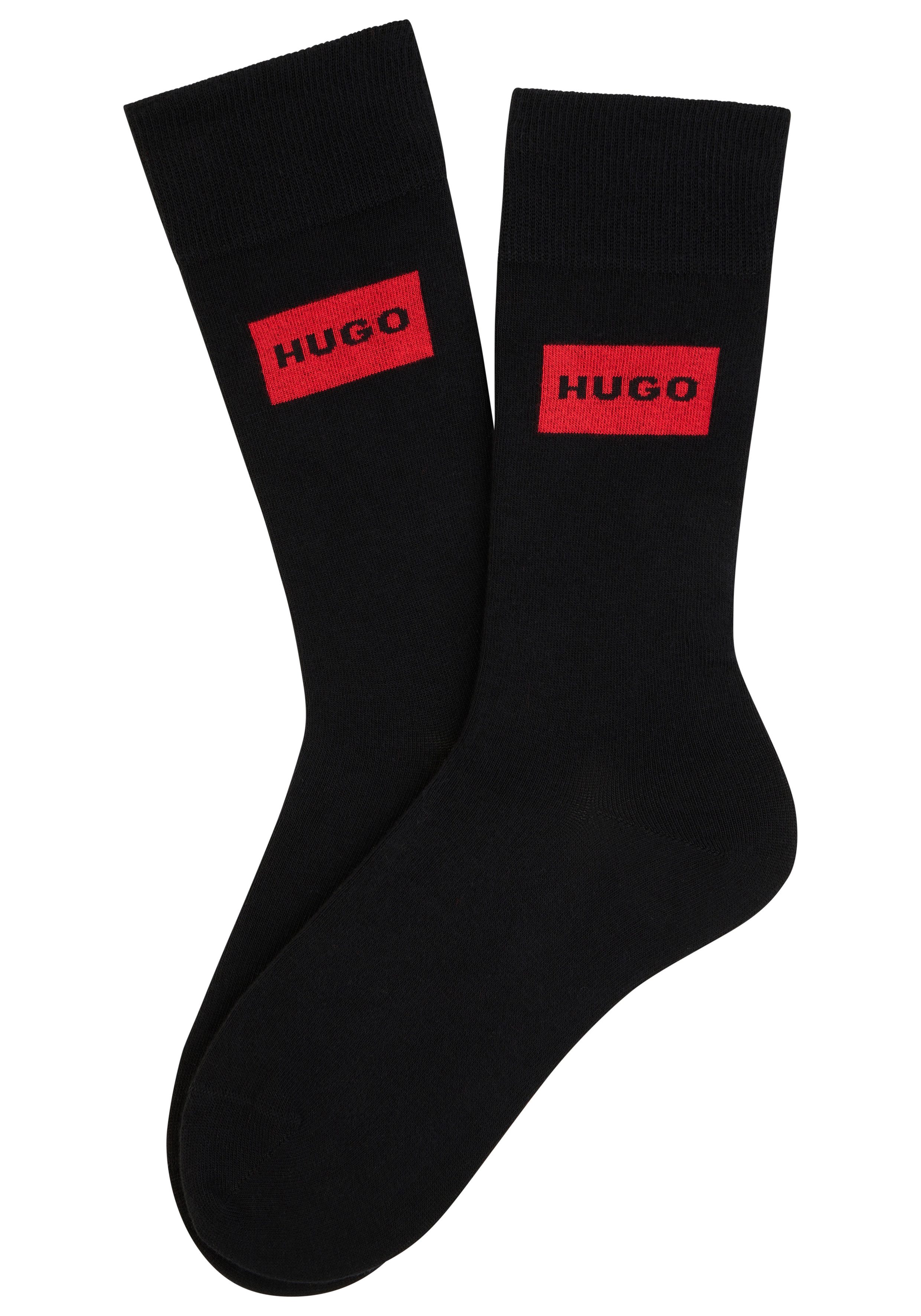 HUGO Socken RED LABEL (2-Paar) mittelhoch, günstig online kaufen