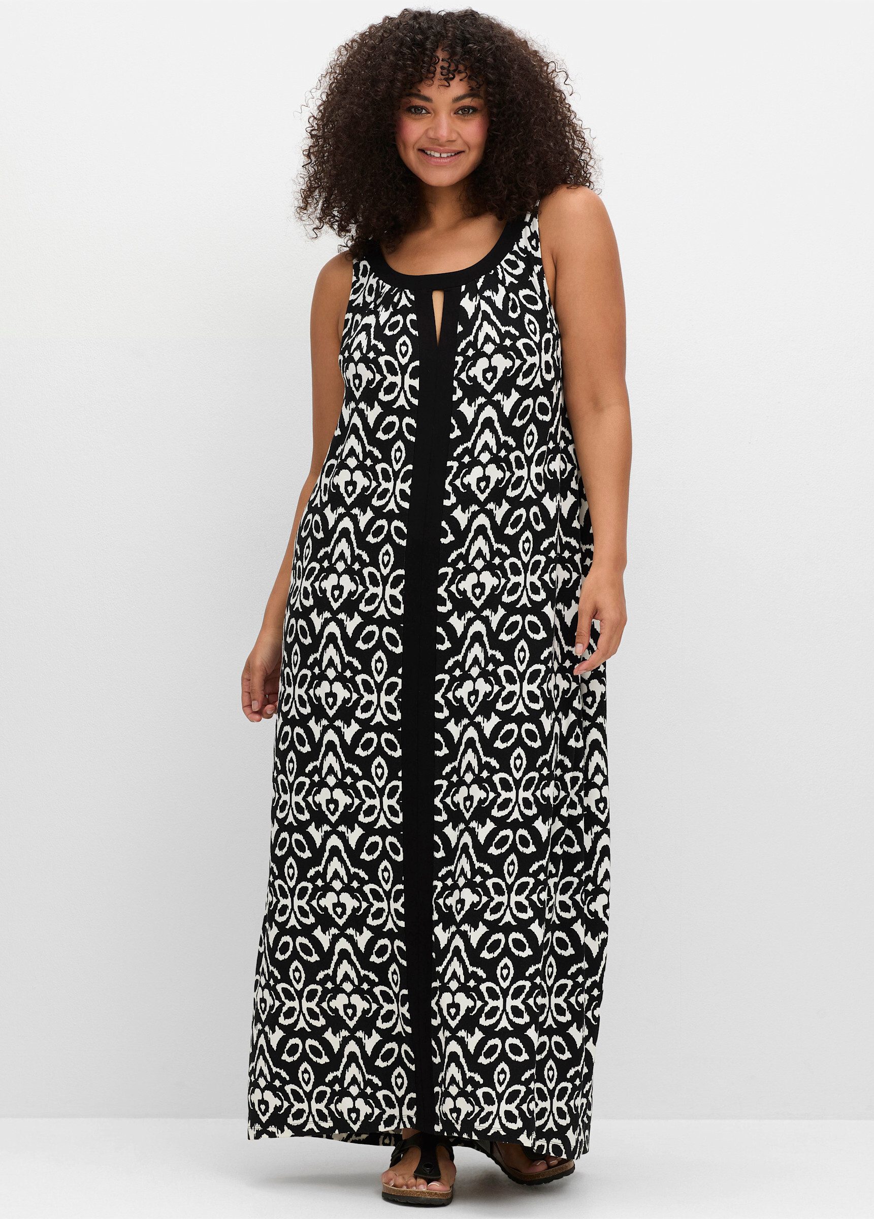 Sheego Jerseykleid Sommerkleid Ärmellos günstig online kaufen