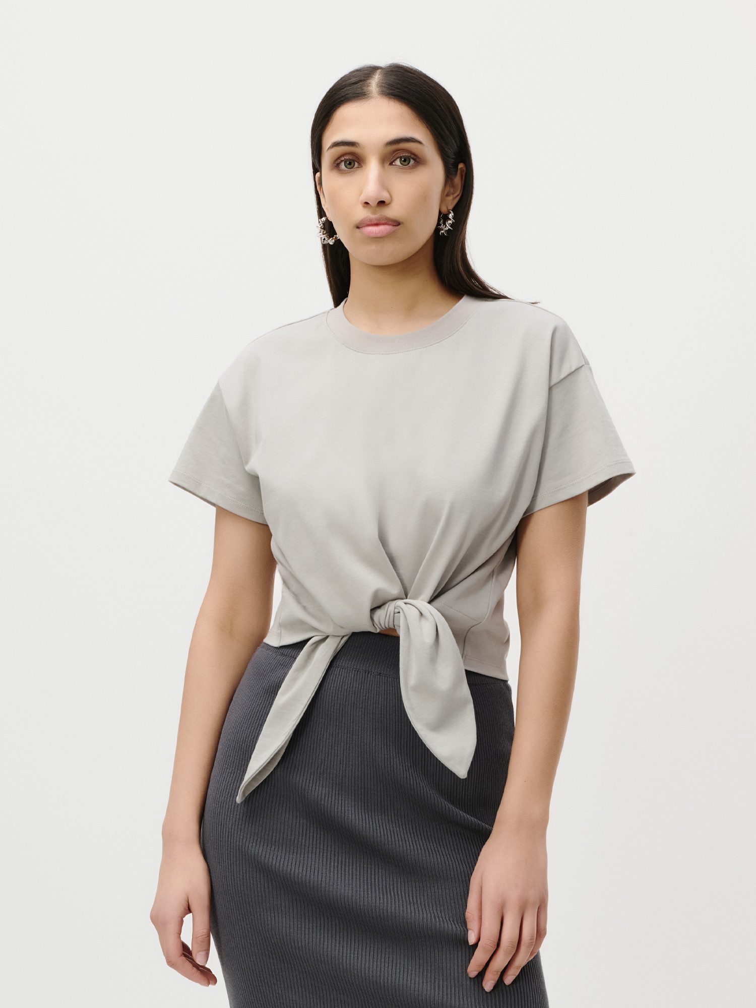 LeGer T-Shirt Tessy, LeGer by Lena Gercke mit Knoten-Detail, cropped