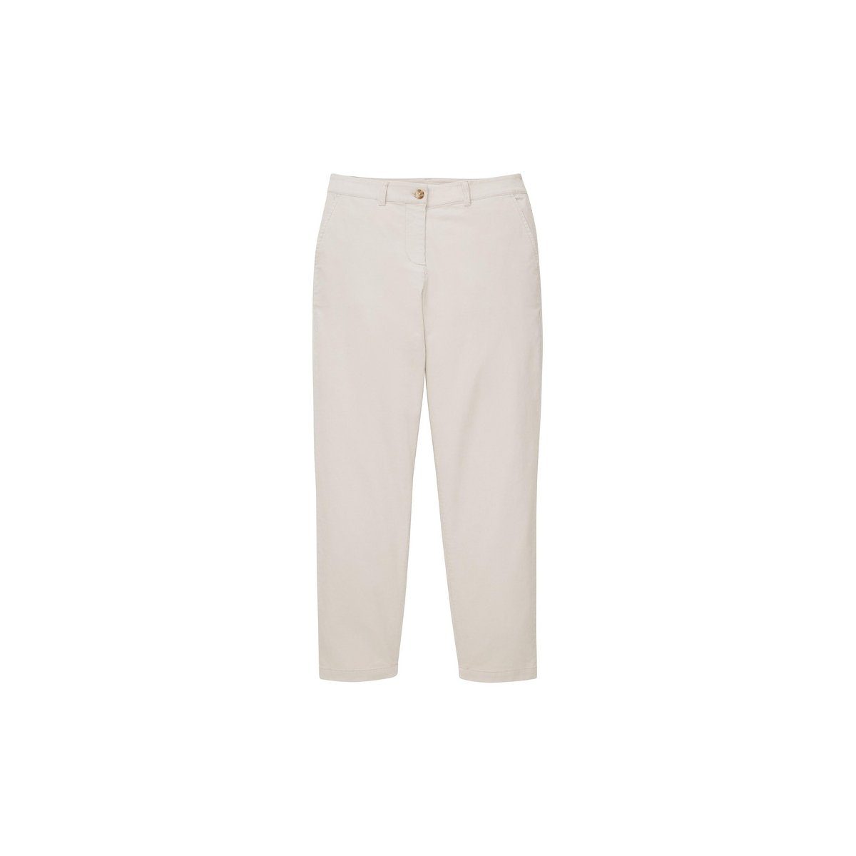 pflegeleicht) (1-tlg., Chinos grau regular TOM TAILOR