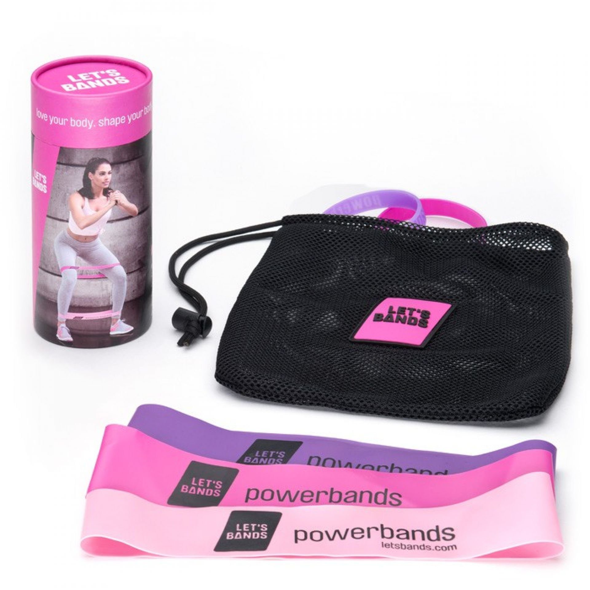 Let's Bands Trainingsbänder Let's Bands Powerbands Set Lady PRO, Kraft- und Intervalltraining, Schulter-, Arm- und Bein-Training