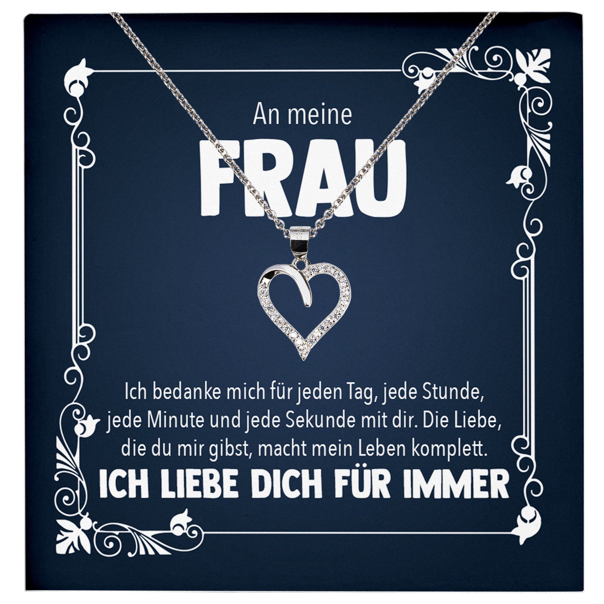 Schmuckset Ehefrau Geschenk Hochzeitstag Frauen Schmuck Valentinstag Halskette