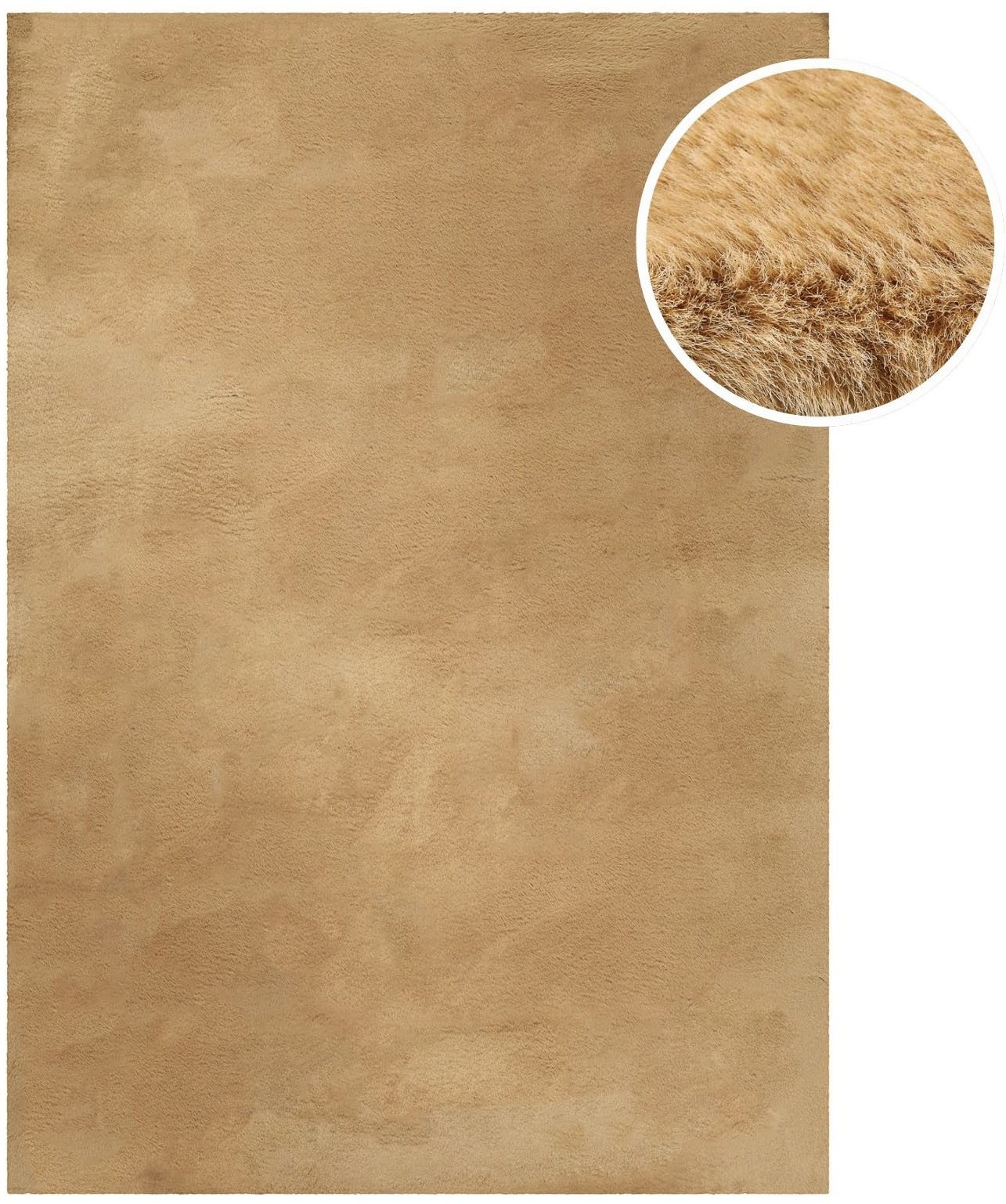 Esprit Hochflor-Teppich Alice ESP-4377, Kunstfell, rechteckig, Höhe: 25 mm, Kaninchenfell-Haptik, besonders weich und dicht, für alle Räume