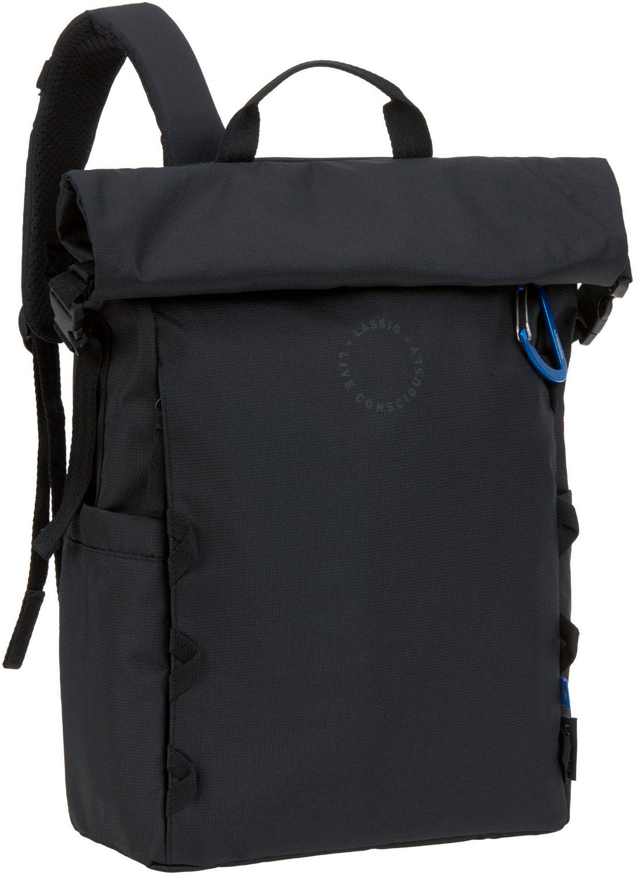 LÄSSIG Wickelrucksack Green Label, Outdoor Rolltop Backpack, black