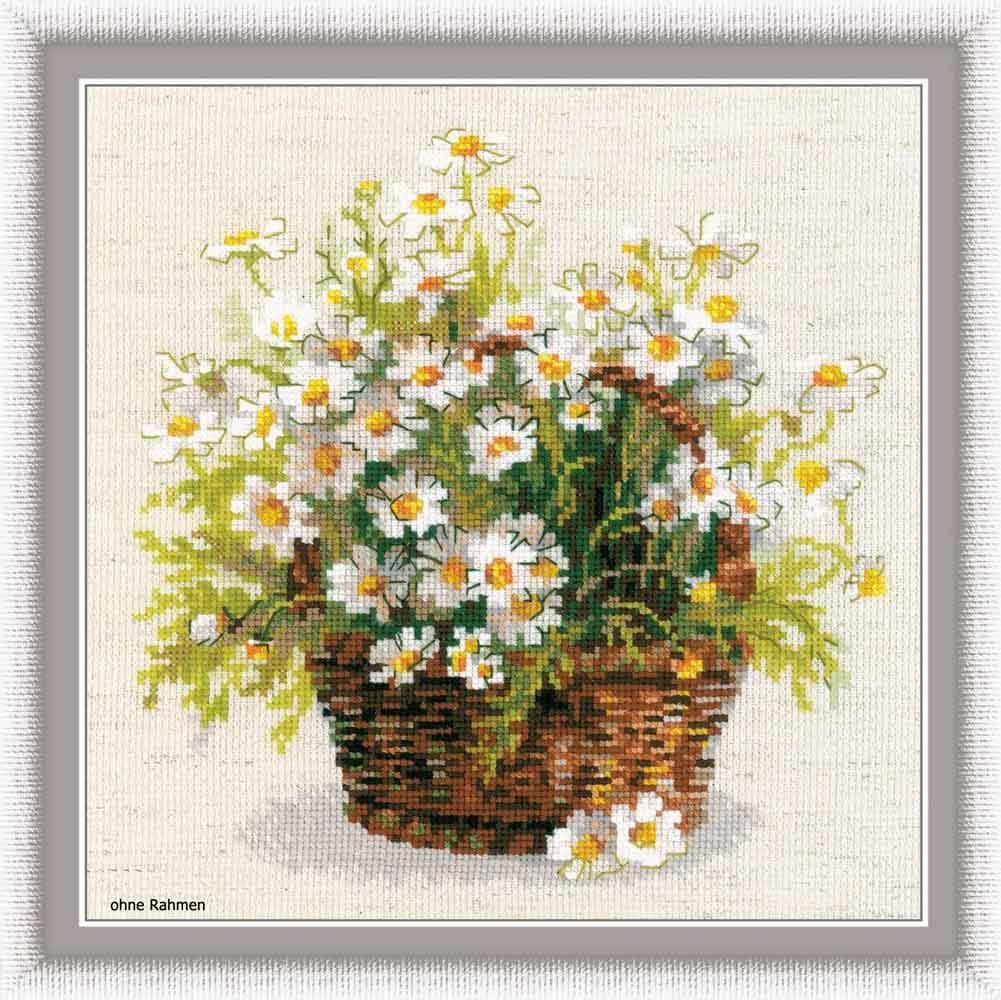 Riolis Kreativset Riolis Stickbildset Kreuzstich "Russichen Gänseblümchen", Zählmuster, (embroidery kit by Marussia)
