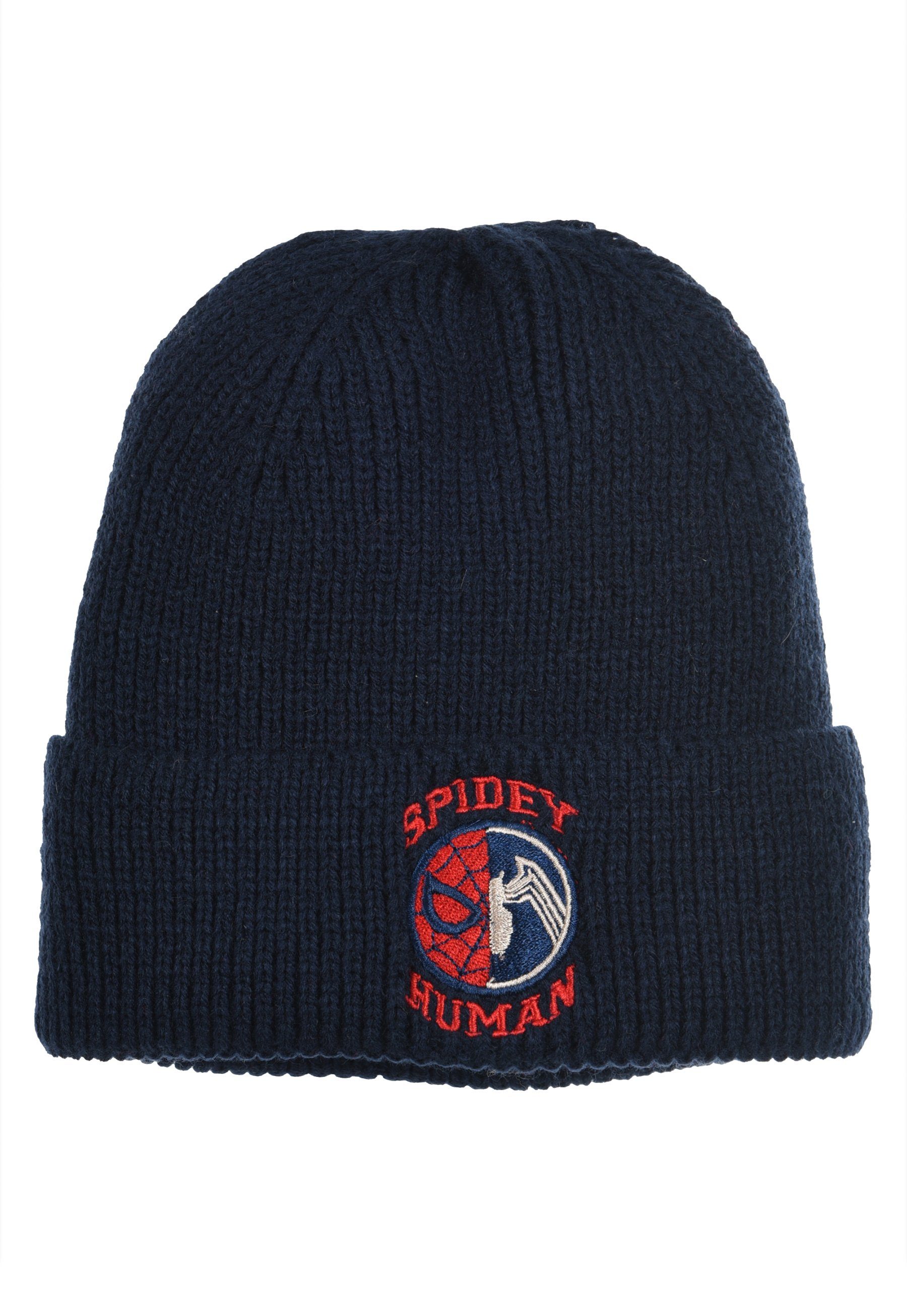 Spiderman Beanie Kinder Jungen Strickmützte Winter-Mütze