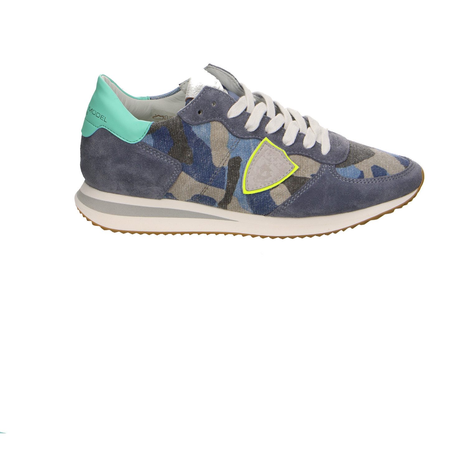 PHILIPPE MODEL Philippe Model Tzld Cn12 Velour Schnürschuhe blau Schnürschuh