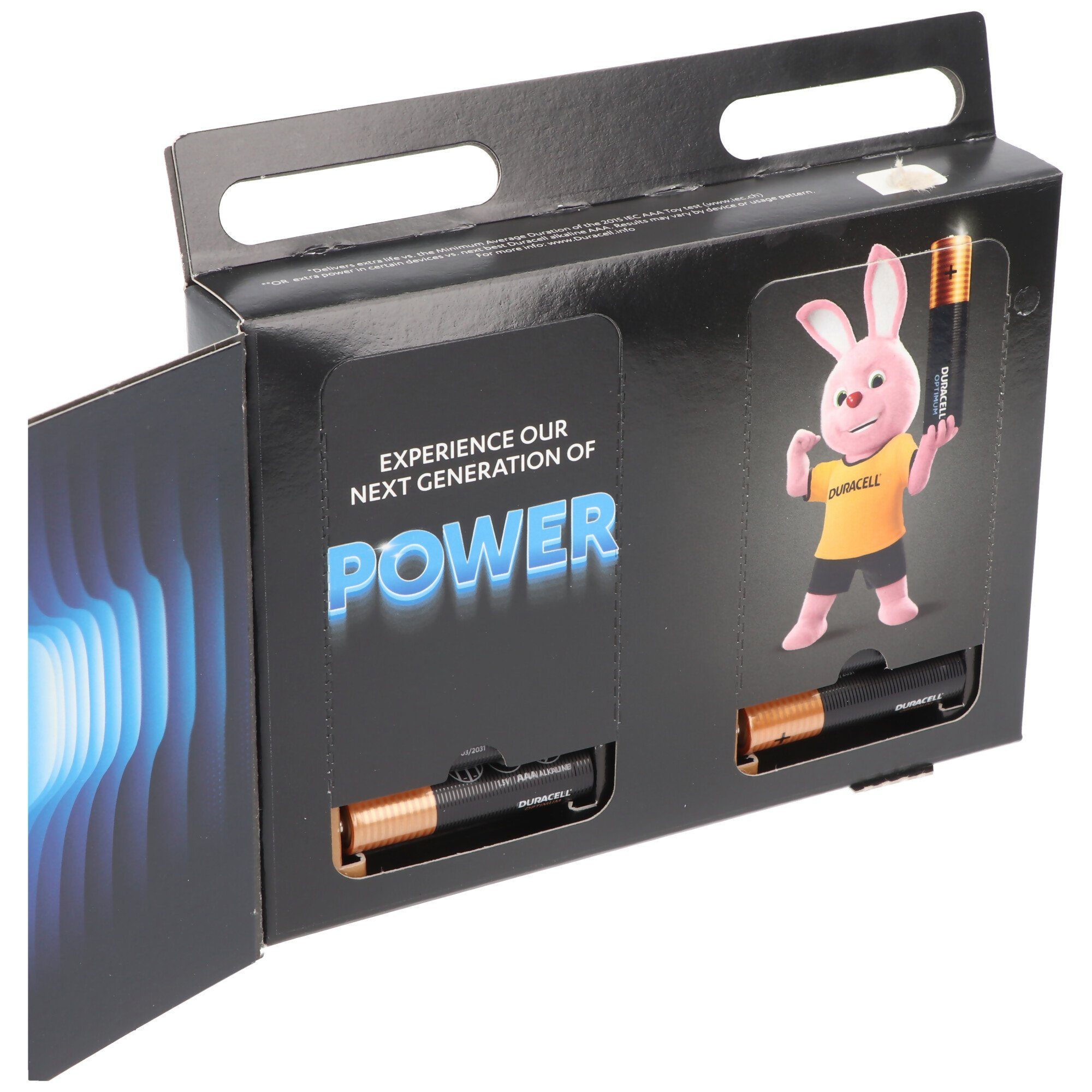 Duracell Duracell Optimum AAA Mignon Alkaline-Batterien, 1.5V LR03 MX2400, 12e Batterie, (1,5 V)