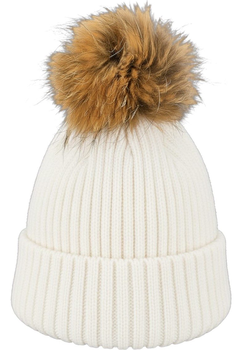 Estefania for woman Bommelmütze 140-9999, mit abnehmbarer Bommel abnehmbare Bommel