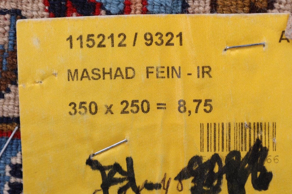 rechteckig, mm Trading, Perserteppich, 12 Nain Handgeknüpfter Mashhad Orientteppich / Höhe: 249x349 Orientteppich