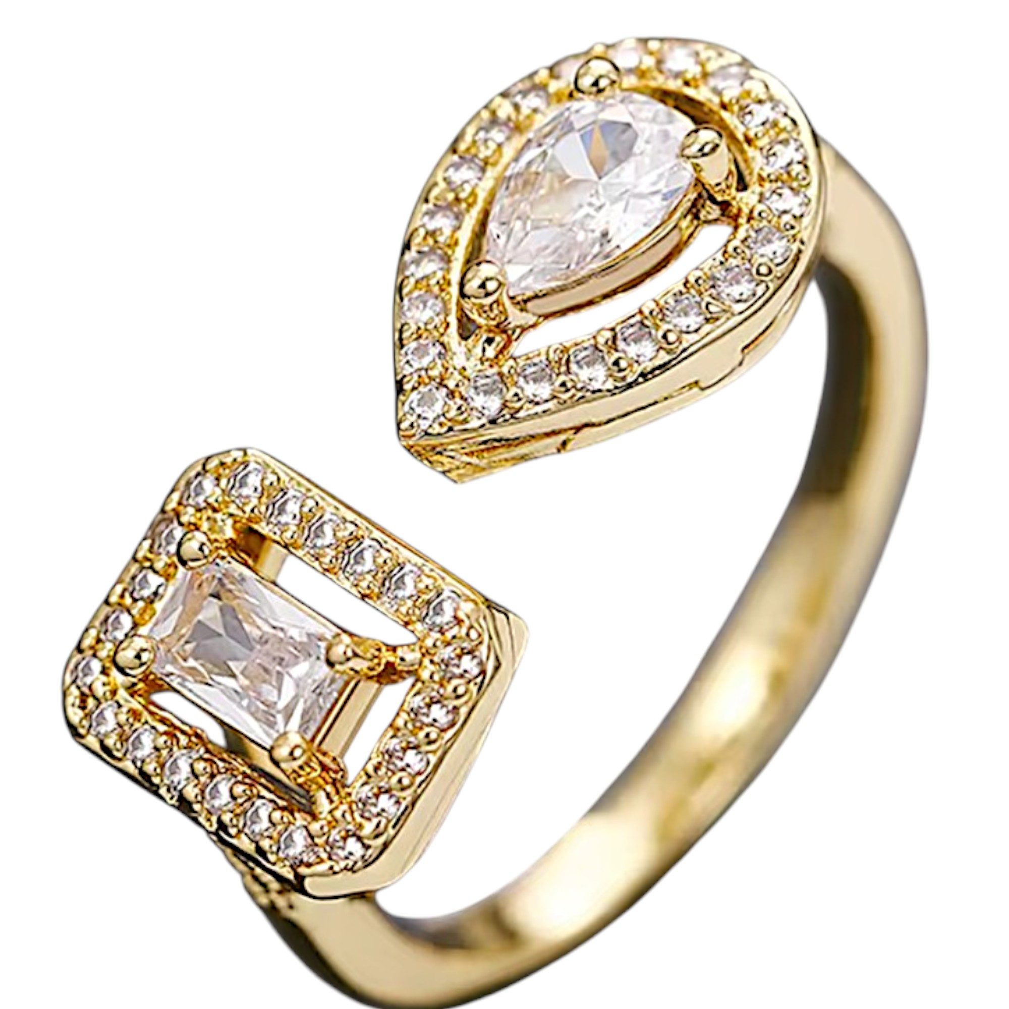Medusa Accessoires Fingerring Selin Vergoldete Ring