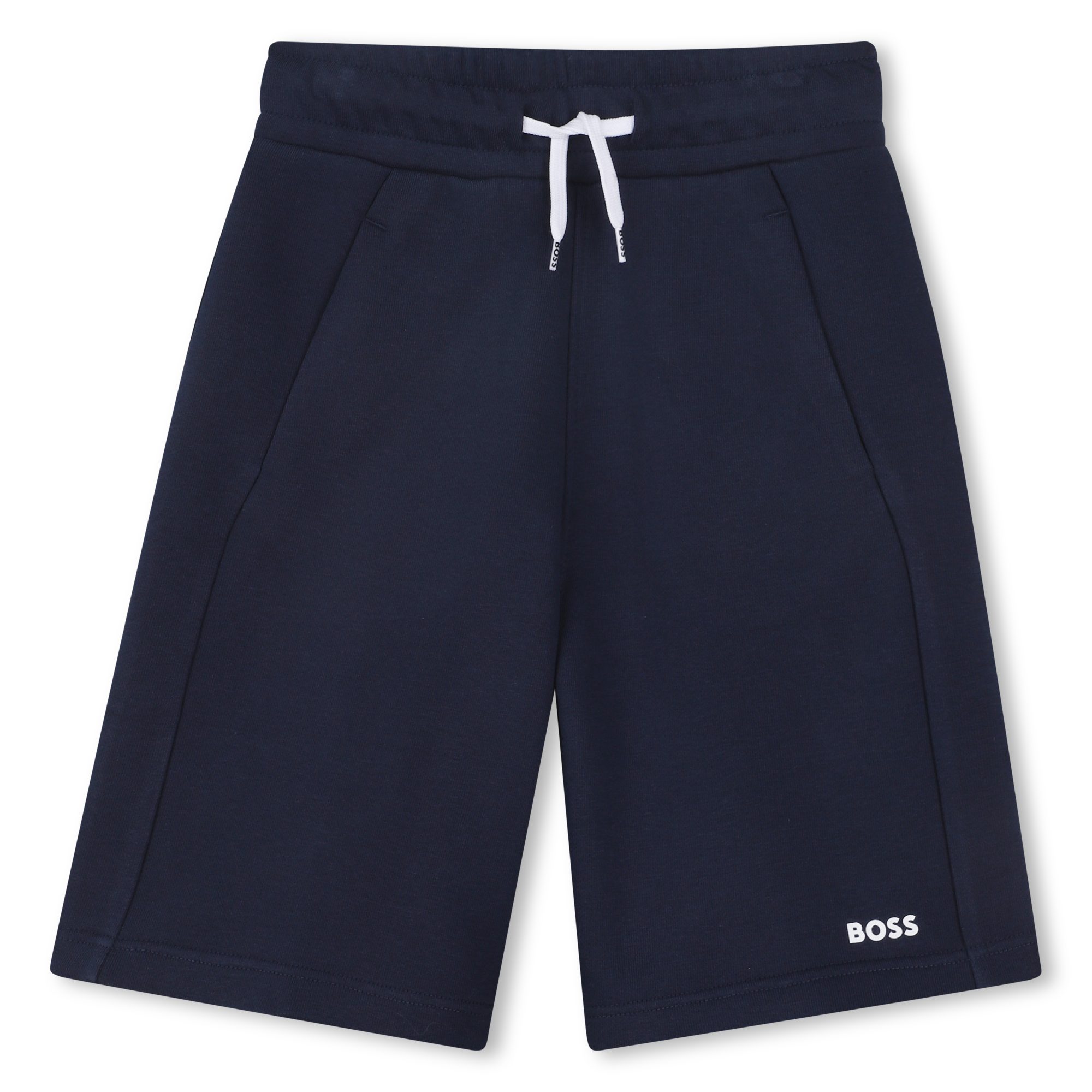 Boss Kidswear Bermudas BOSS Kidswear Bermuda Shorts in dunkelblau mit weißen Akzenten