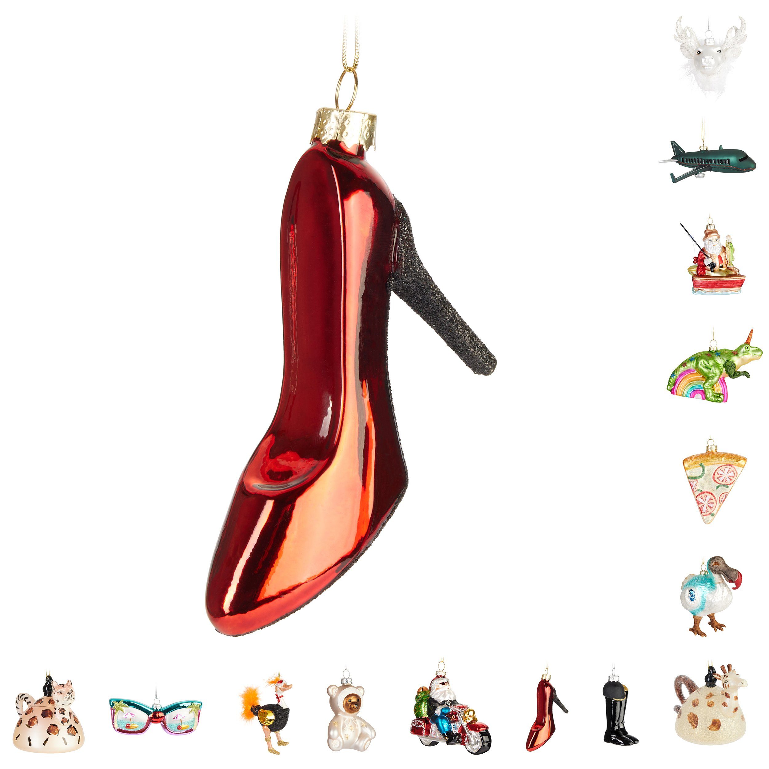 BRUBAKER Weihnachtsbaumkugel Lustige Weihnachtskugel aus Glas - Handbemalt günstig online kaufen