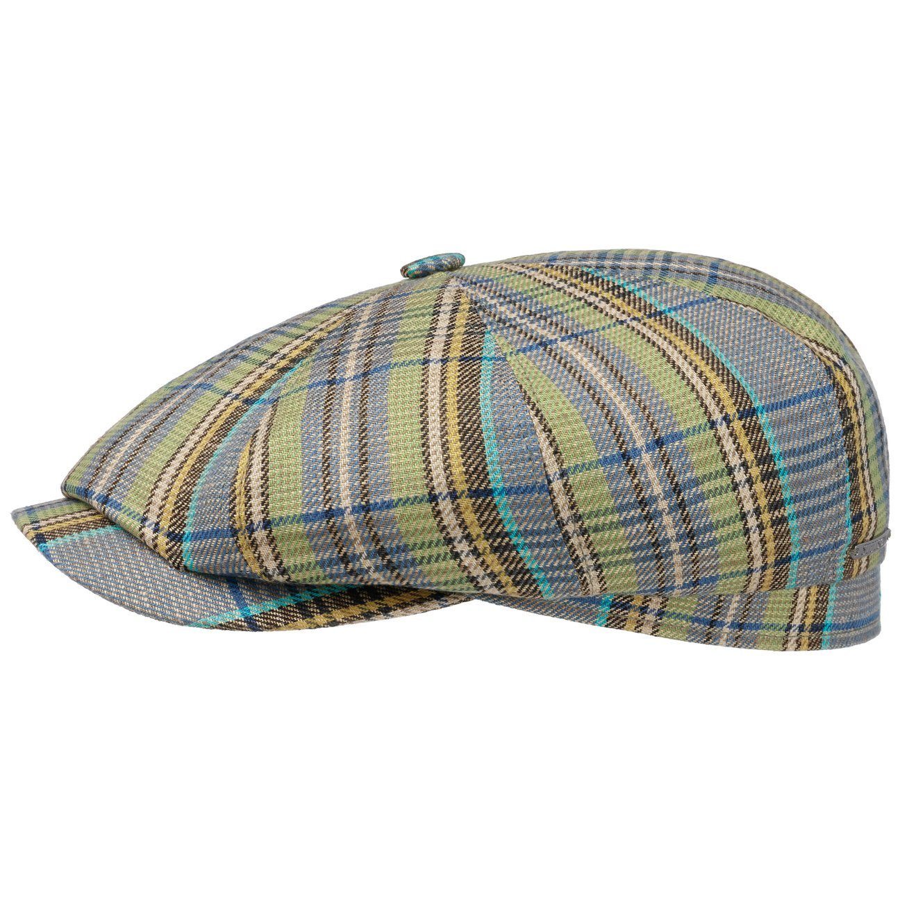 Stetson Flat Cap (1-St) Schirmmütze mit Schirm, Made in Germany grün