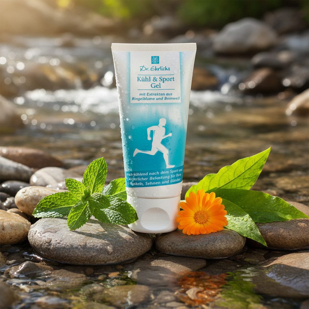 Dr. Ehrlichs Gesundkatalog. Körpercreme Dr. Ehrlichs Kühl & Sport Gel 150 ml – kühlendes Gel nach Sport, für alle aktiven Menschen