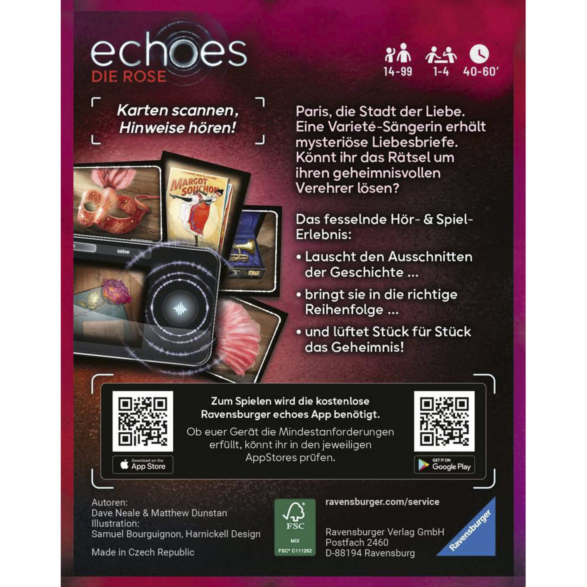 Ravensburger Spiel Ravensburger echoes Die Rose, Gesellschaftsspiel