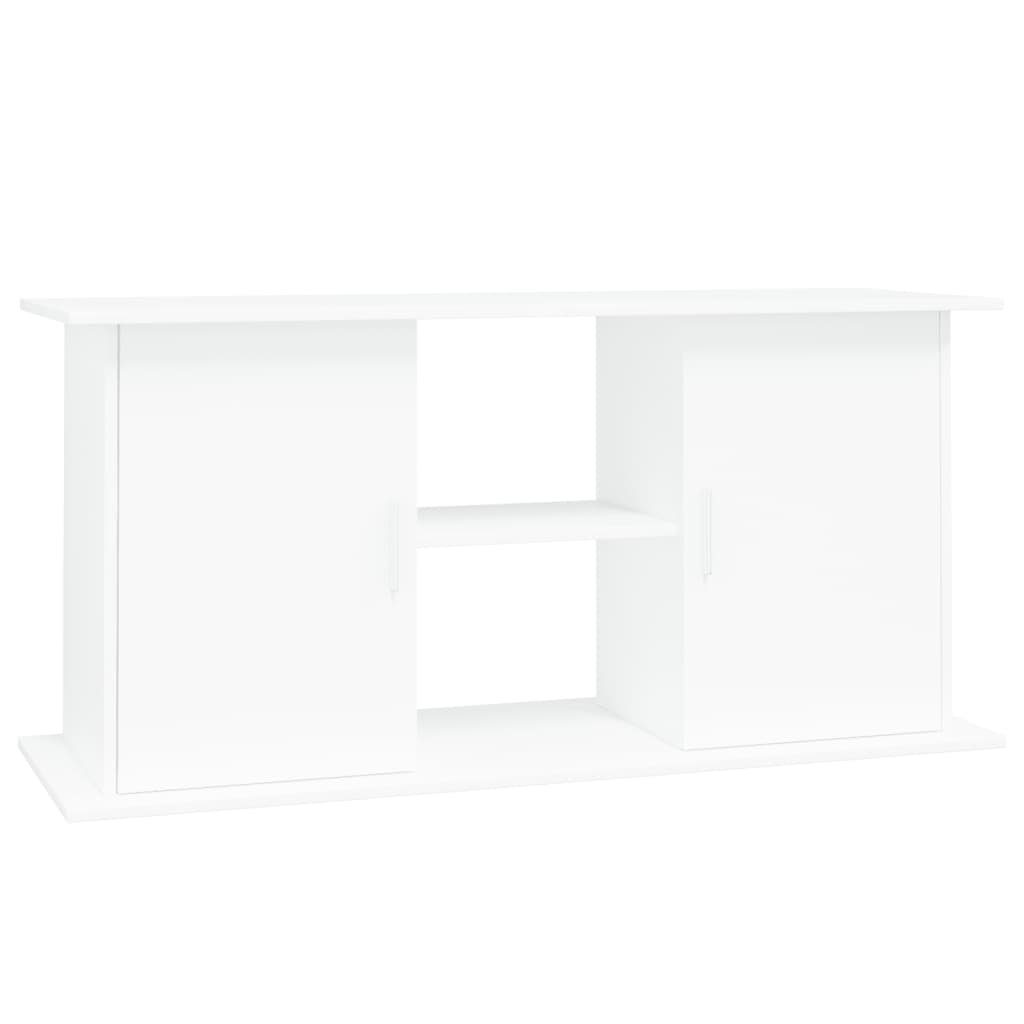 Aquariumunterschrank Aquariumständer Weiß 121x41x58 cm Spanplatte Aquarium Unterstand Terra