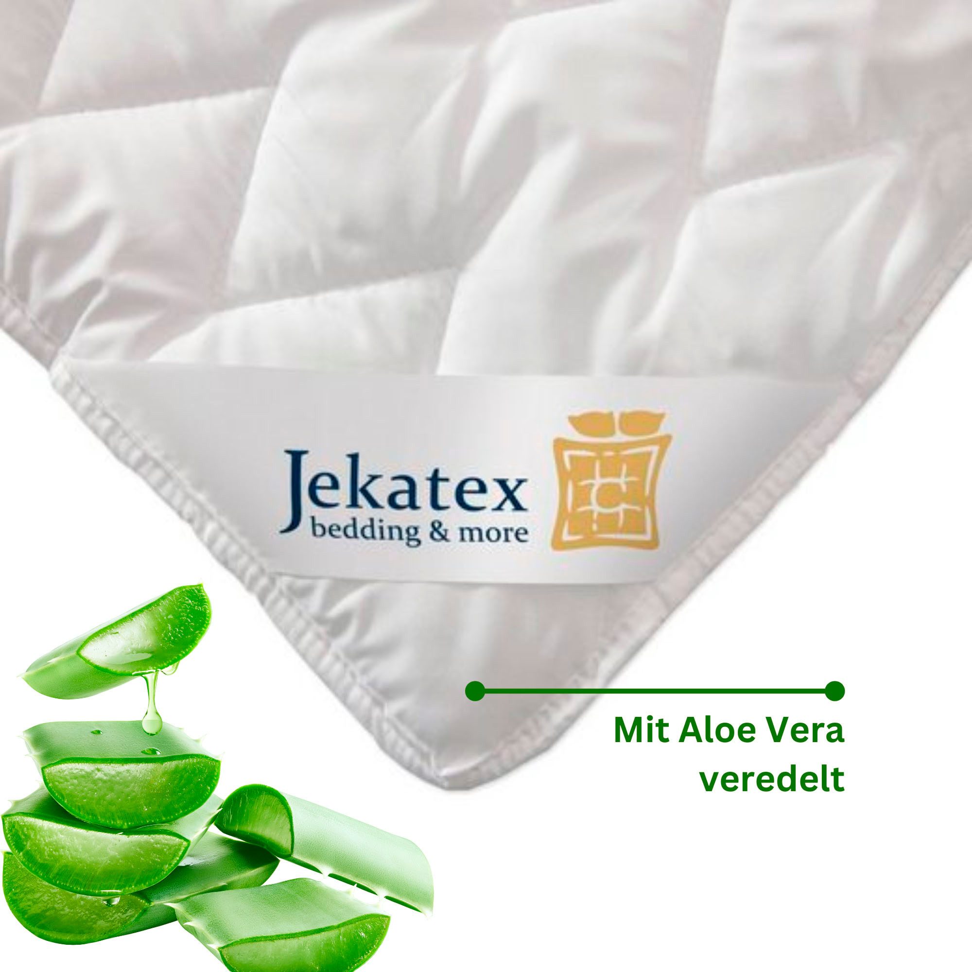 Matratzenauflage Aloe Vera Jekatex, Auflage 90x200 cm für Matratze mit Aloe Vera veredelt. – Bild 4 von 5