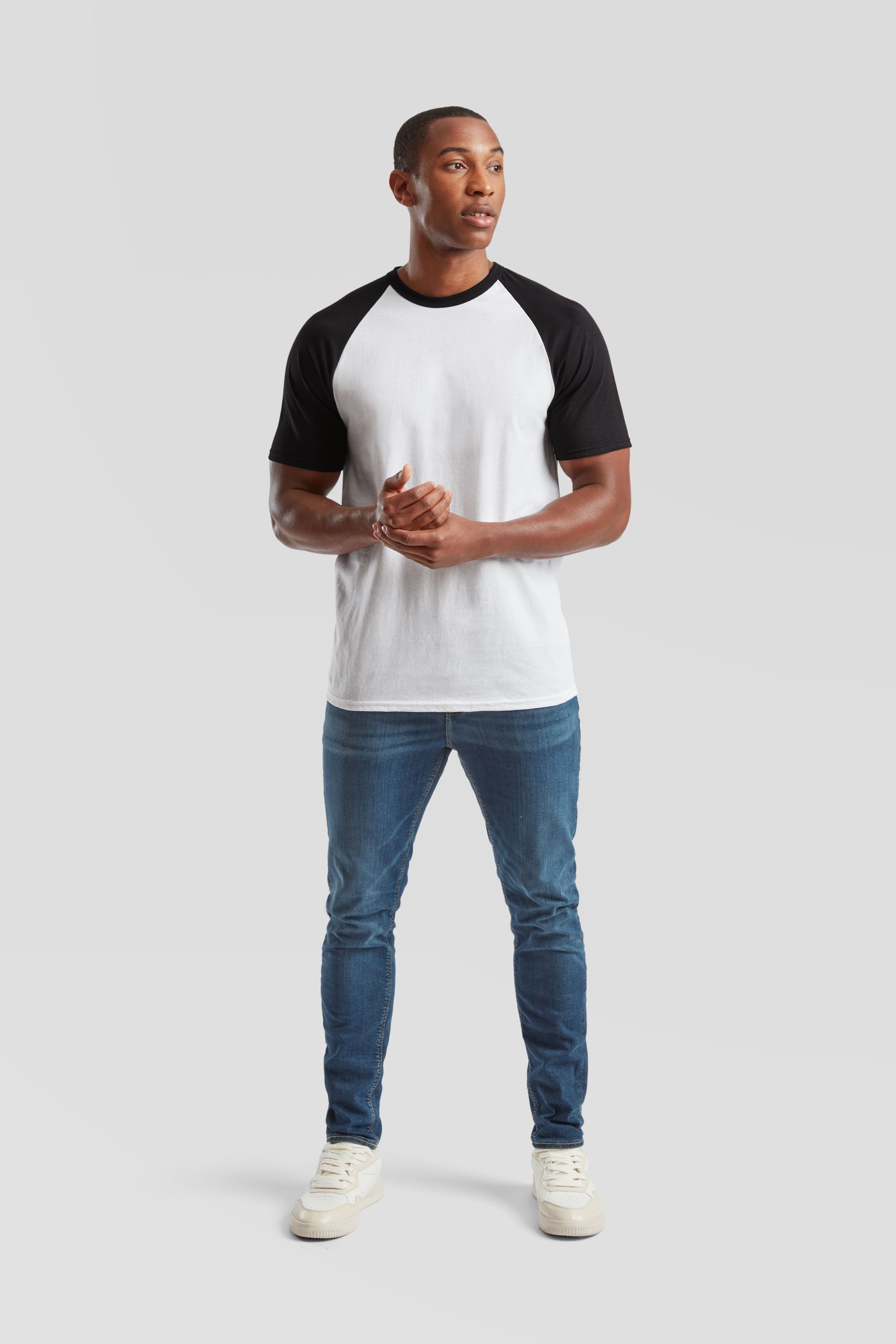 Fruit of the Loom Rundhalsshirt Valueweight Short Sleeve Baseball T