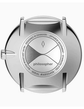 Nordgreen Quarzuhr Nordgreen PH36SILEBLXX Philosopher Unisex 36mm 3AT