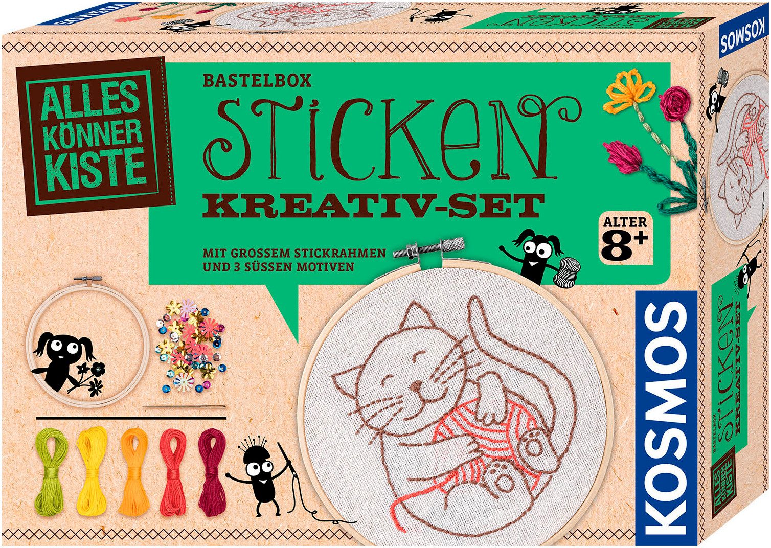 Kosmos Kreativset AllesKönnerKiste, Sticken Kreativ-Set