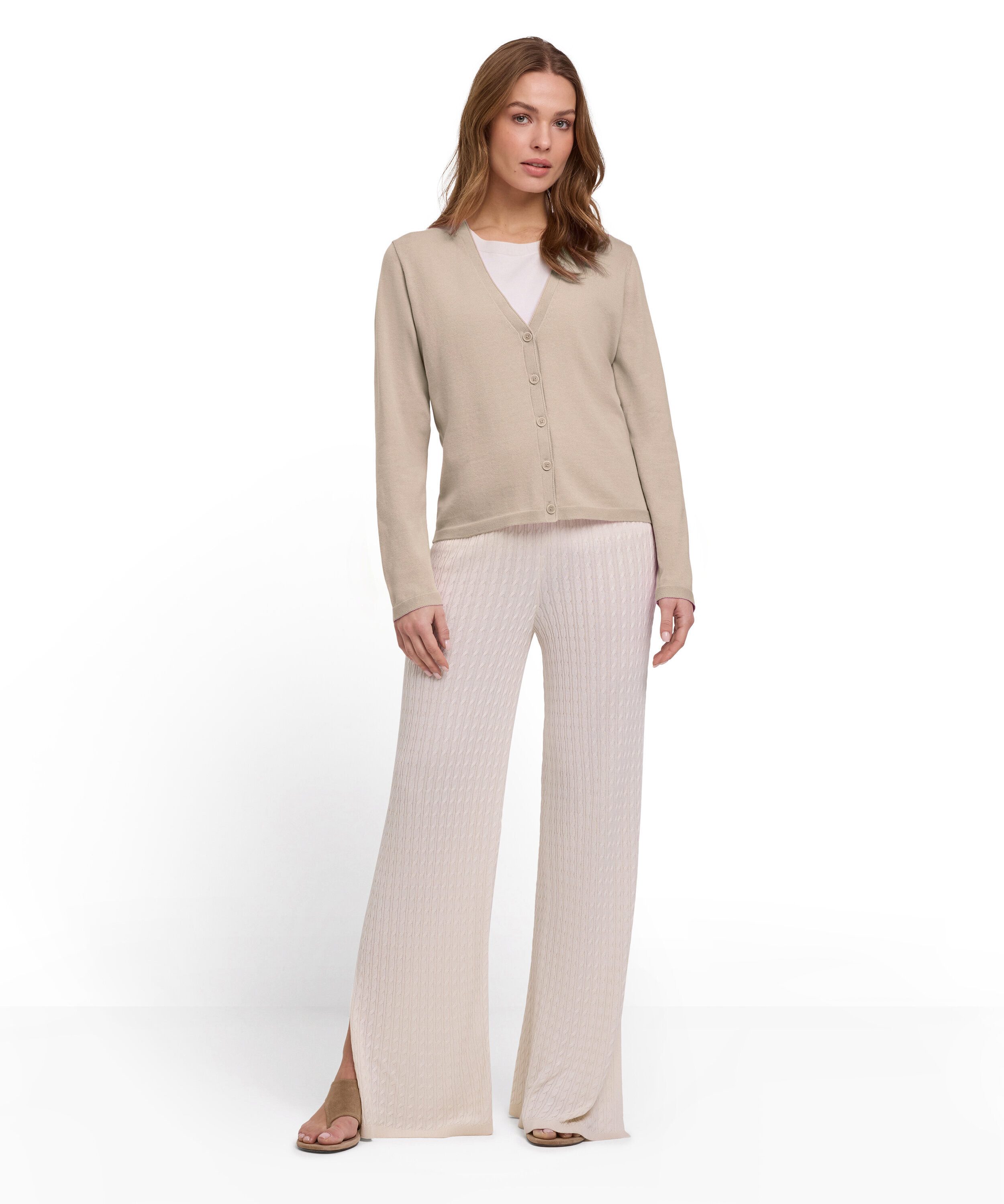 FALKE Strickjacke Cotton Knit Cardigan mit Bio-Baumwolle (1-tlg) mit Bio-Baumwolle