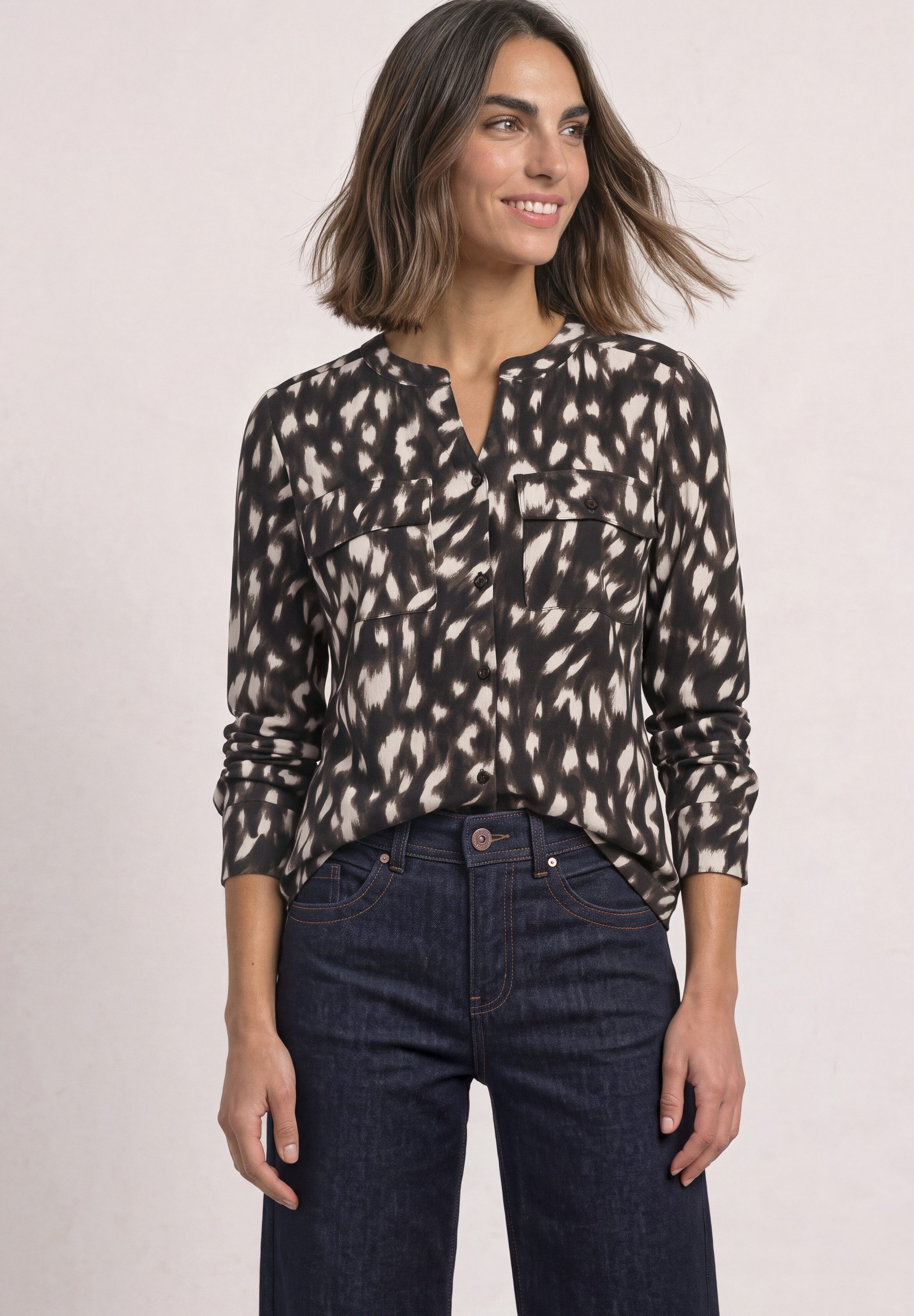 STREET ONE Langarmshirt mit Muster