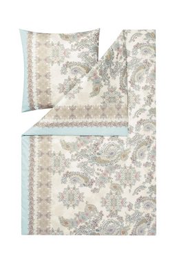 Bettwäsche Estella Mako Jersey Bettwäsche 135x200 Sheila aqua Paisley Oiental, Estella, Mako-Jersey, 2 teilig