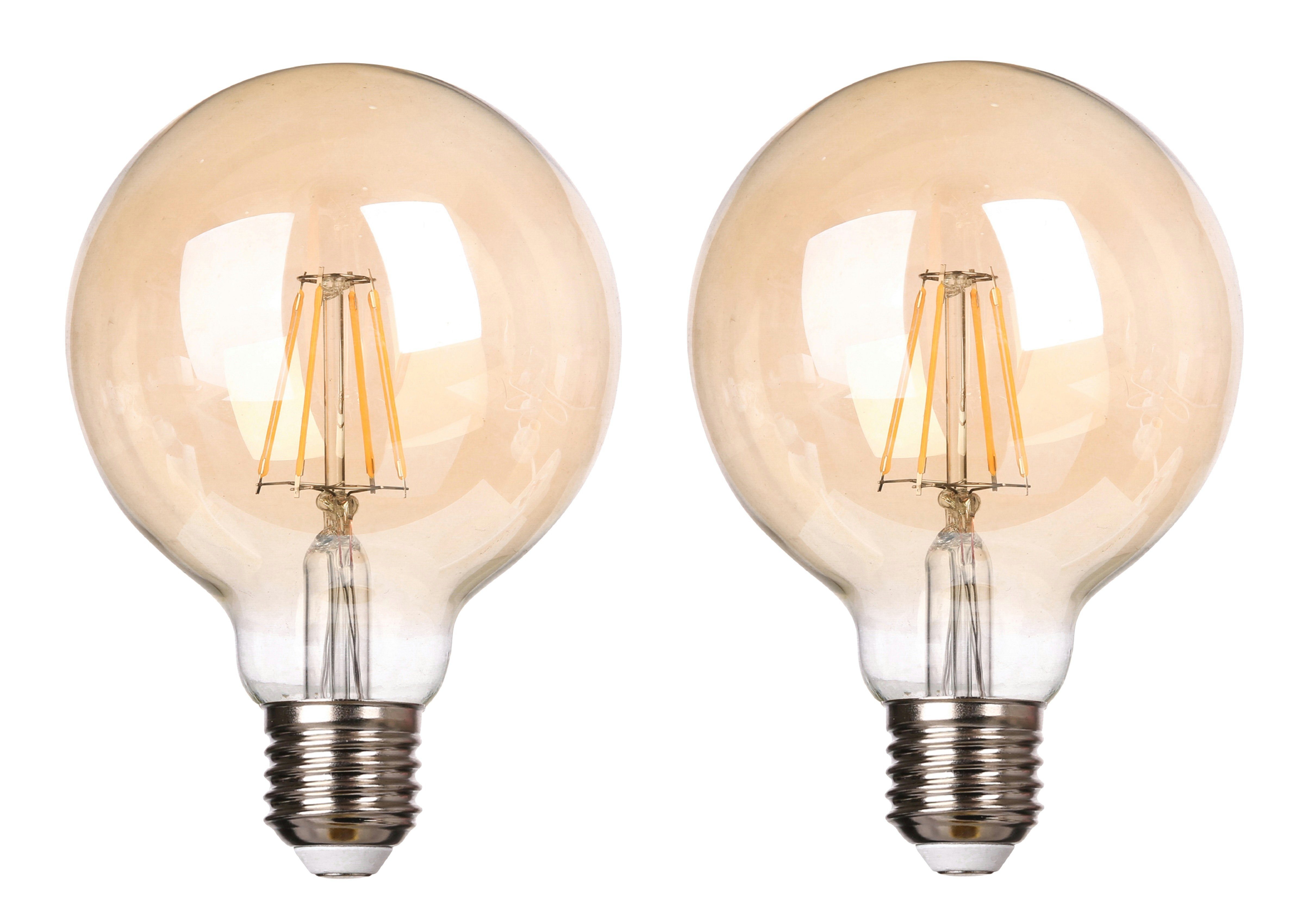 TRANGO LED-Leuchtmittel, 2er Pack E27003-2 LED Filament Lampe Leuchtmittel günstig online kaufen